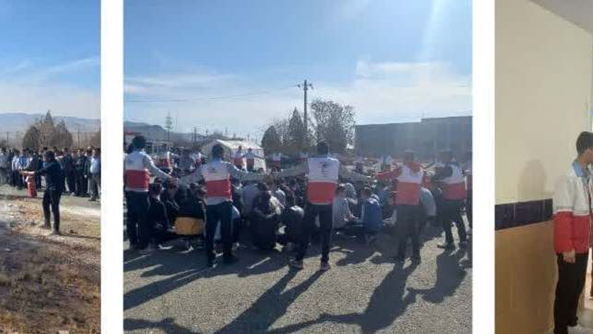 برگزاری مانورایمنی ومقابله با زلزله درشهرستان خنداب