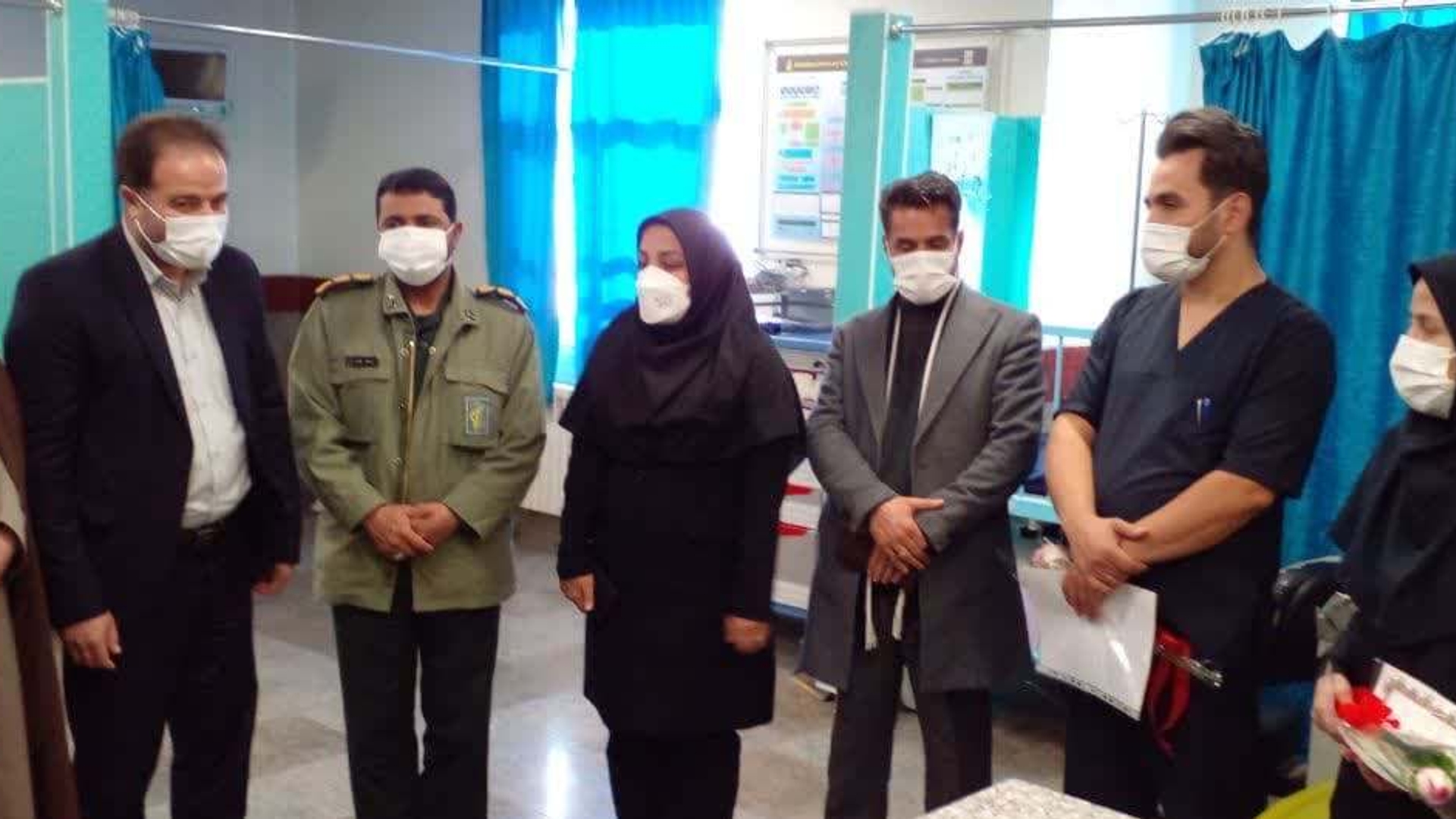 بازدید فرماندار از بیمارستان مهر شهرستان خنداب و مرکز درمانی و جامع سلامت شهر جاورسیان