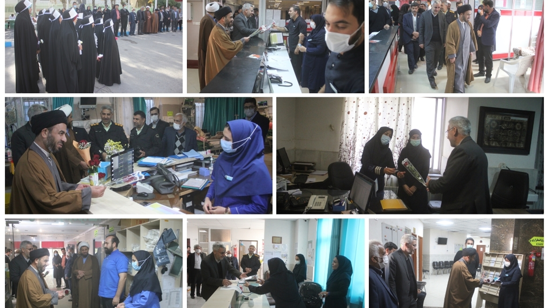 فرماندار و امام جمعه از بيمارستان امام خميني (ره) شهرستان خمين بازديد كردند