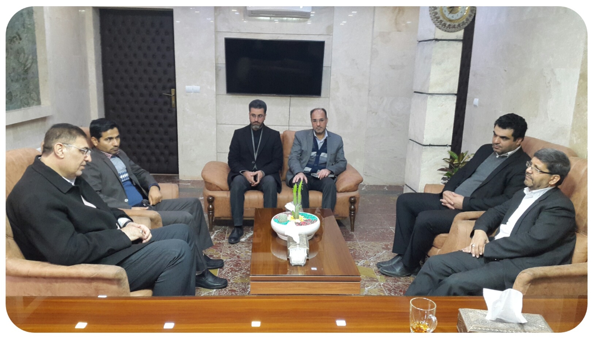 دیدار مدیرکل امور اجتماعی و فرهنگی استانداری با مهندس ساعدی