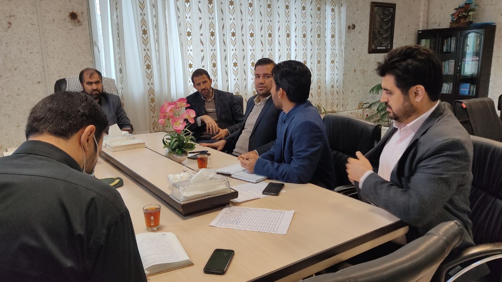 💢جلسه جانمایی فیبر نوری در سه شهر فرمهین خنجین تلخاب