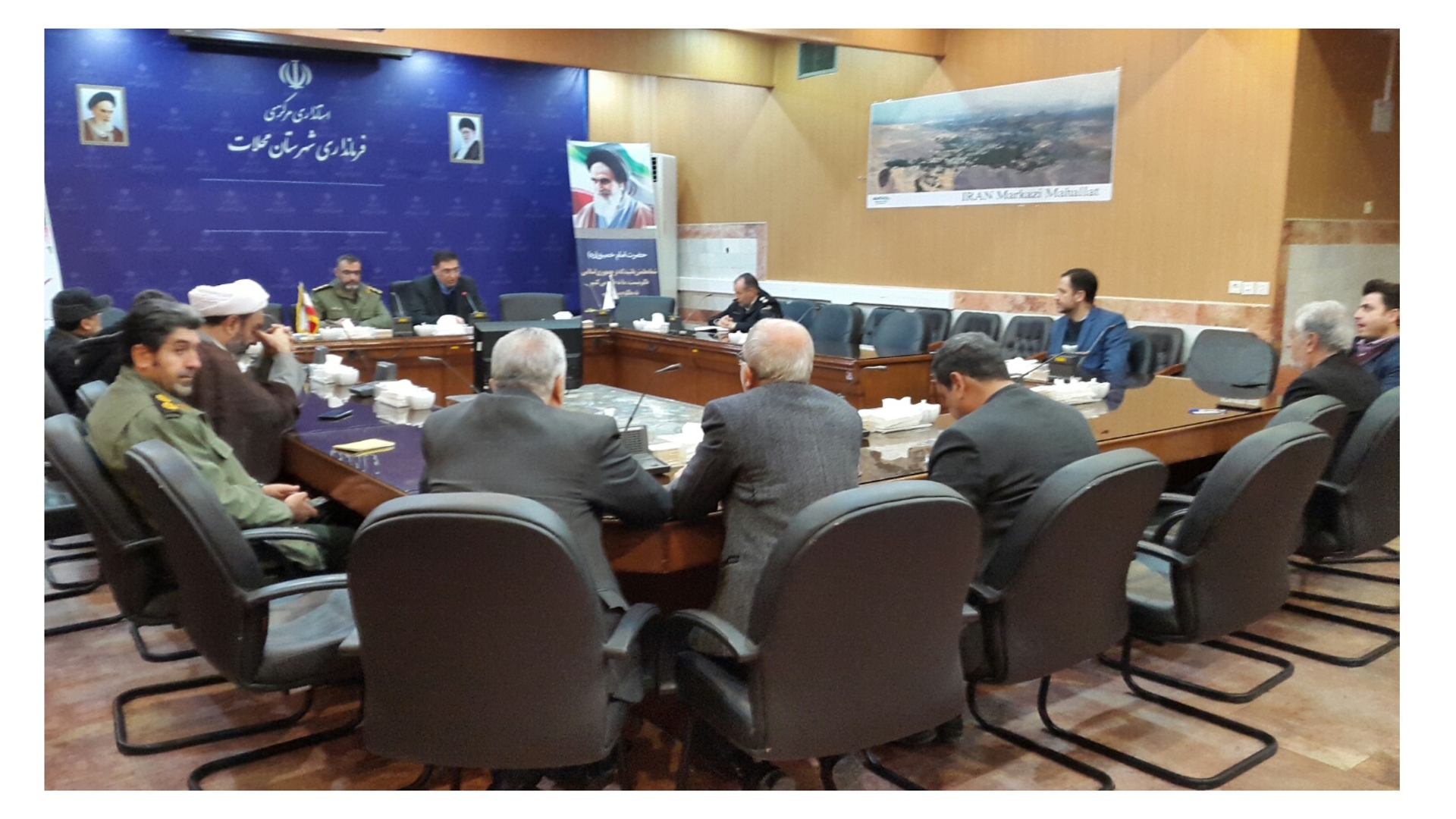 جلسه هماهنگی ستاد بزرگداشت و تشییع پیکر مطهر پنج شهید گمنام در شهرستان محلات