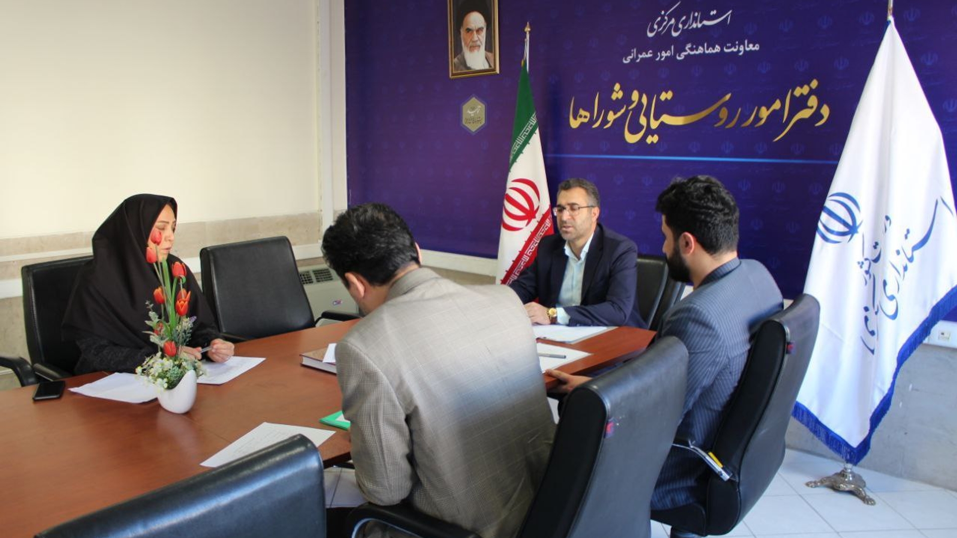 برگزاری جلسه سه جانبه با دانشگاه آزاد اسلامی و سازمان همیاری شهرداری ها و دهیاری های استان