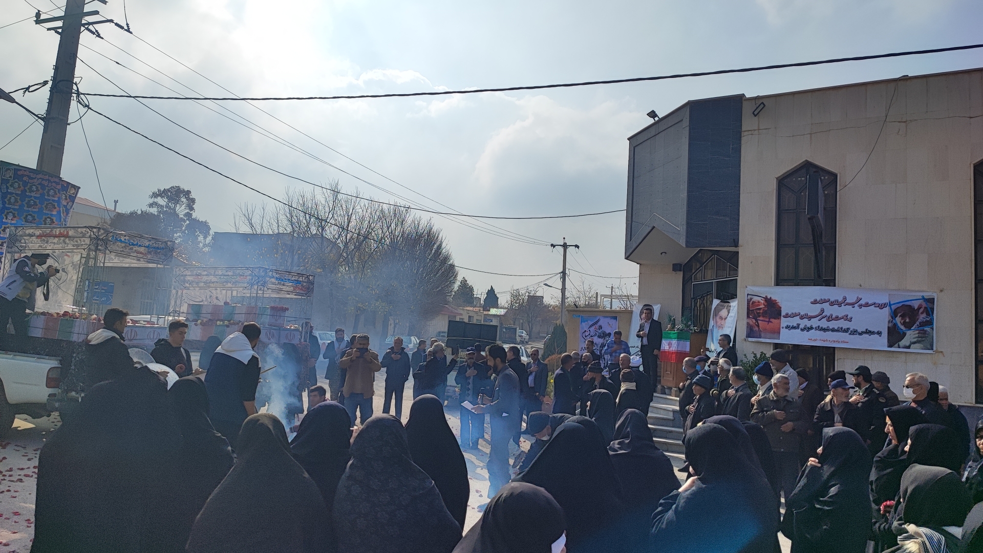 تشییع پیکر مطهر ۵ شهید گمنام در روستاهای بخش مرکزی شهرستان محلات