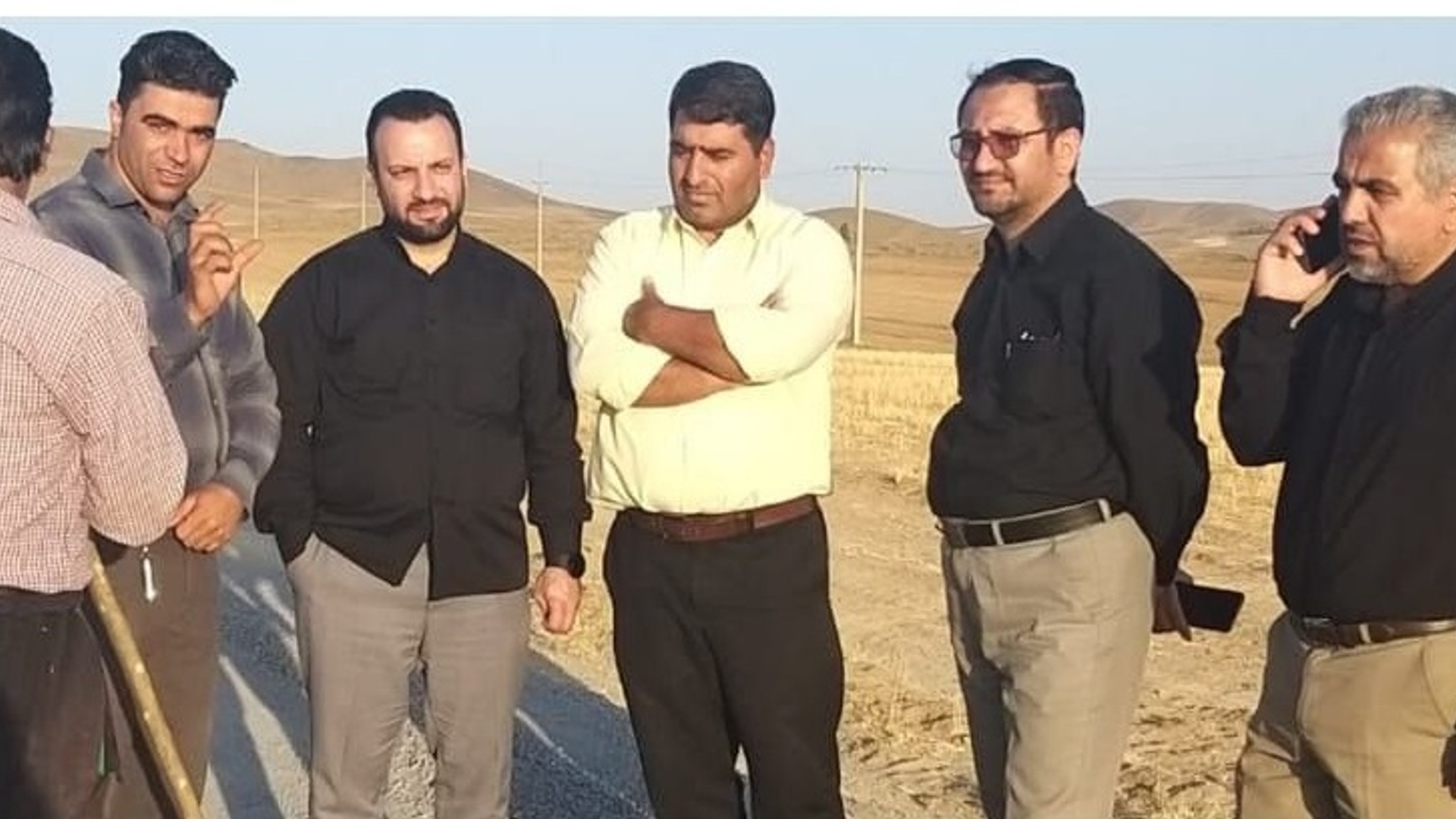 بازدید فرماندار و بخشدار مرکزی کمیجان از محورهای مواصلاتی شریانی و روستایی شهرستان