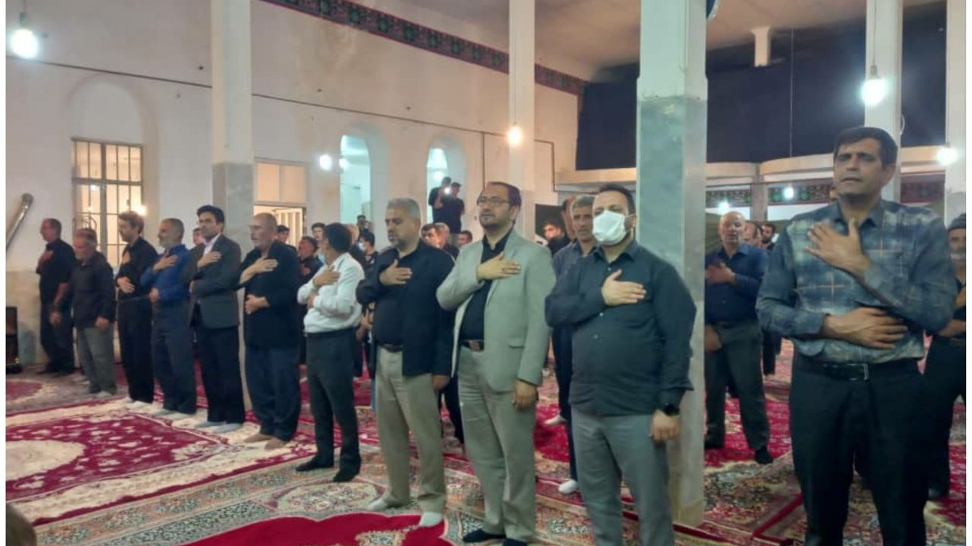 حضور مسئولین ارشد شهرستان در مراسم عزاداری سیدالشهداء حضرت ابا عبدالله الحسین علیه السلام و یاران با وفای آن حضرت در روستای خمارباغی