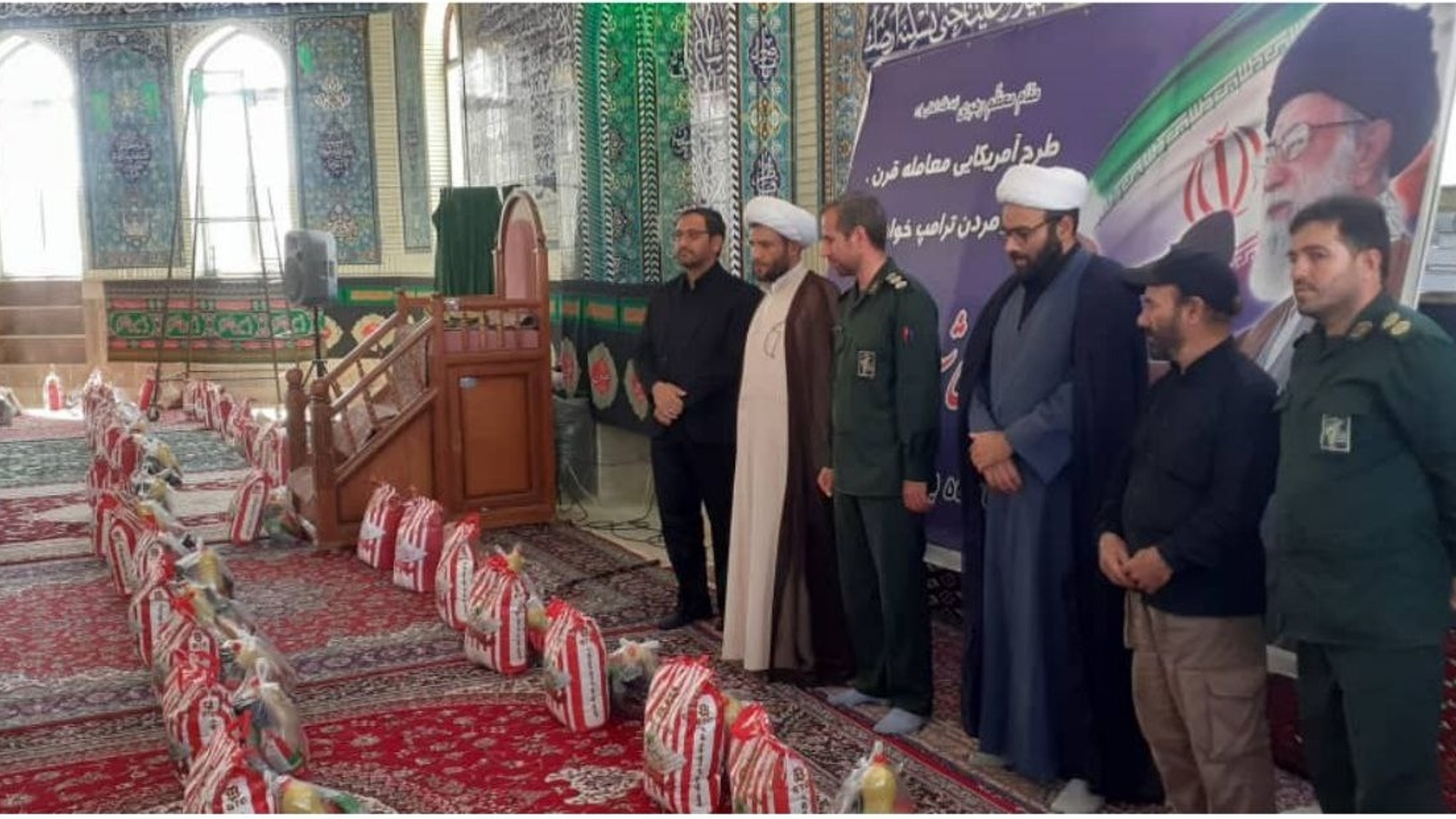 توزیع ۱۱۰۰ بسته کمک معیشتی توسط بسیج سازندگی در سطح شهرستان کمیجان