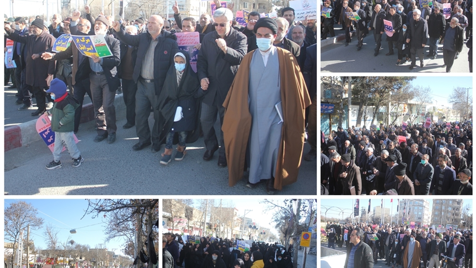 راهپيمايي يوم الله 9 دی در شهرستان خمين برگزار شد