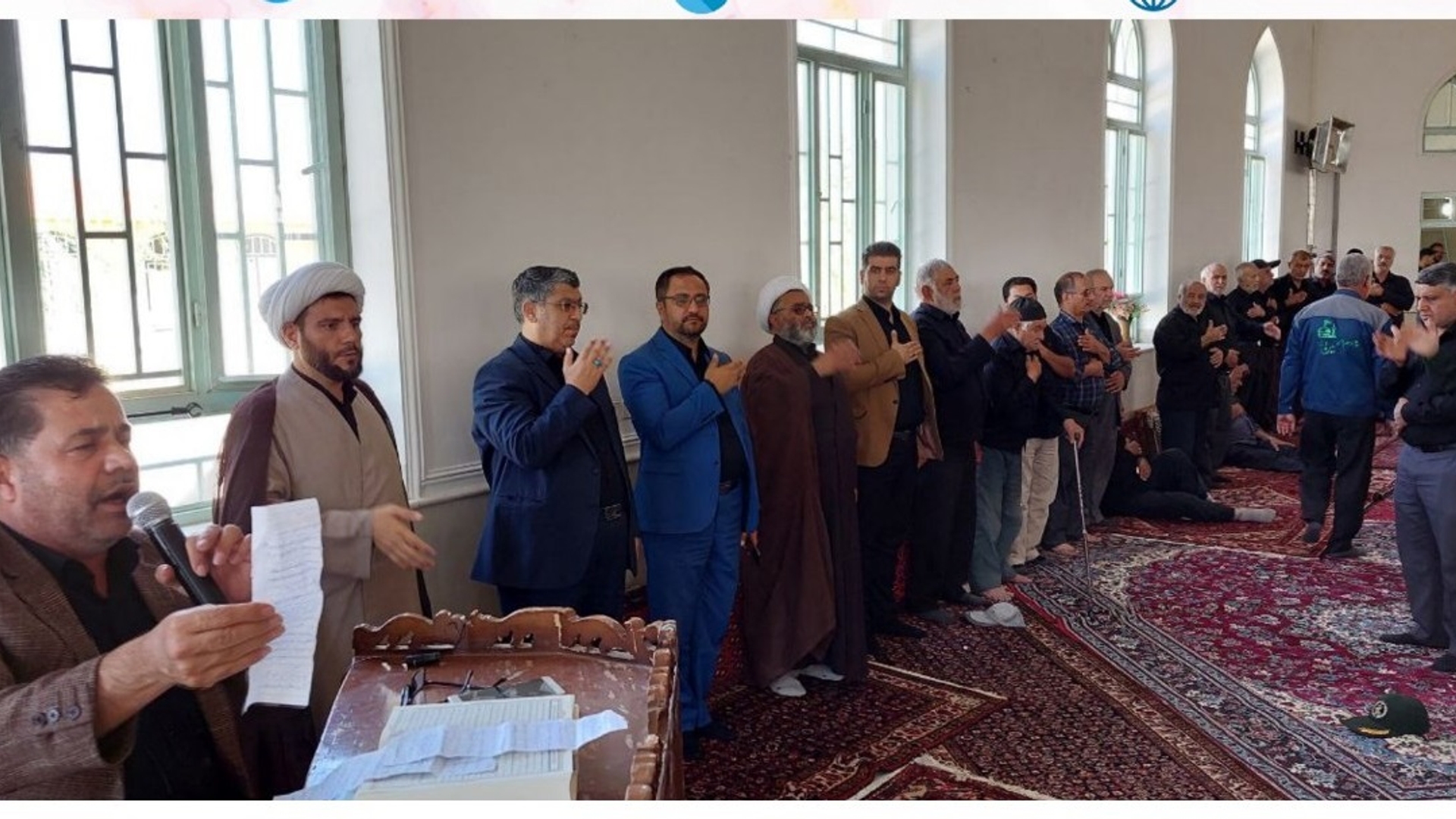 حضور علی اکبر کریمی نماینده مجلس شورای اسلامی در مراسم 28 صفر روستای سمقاور