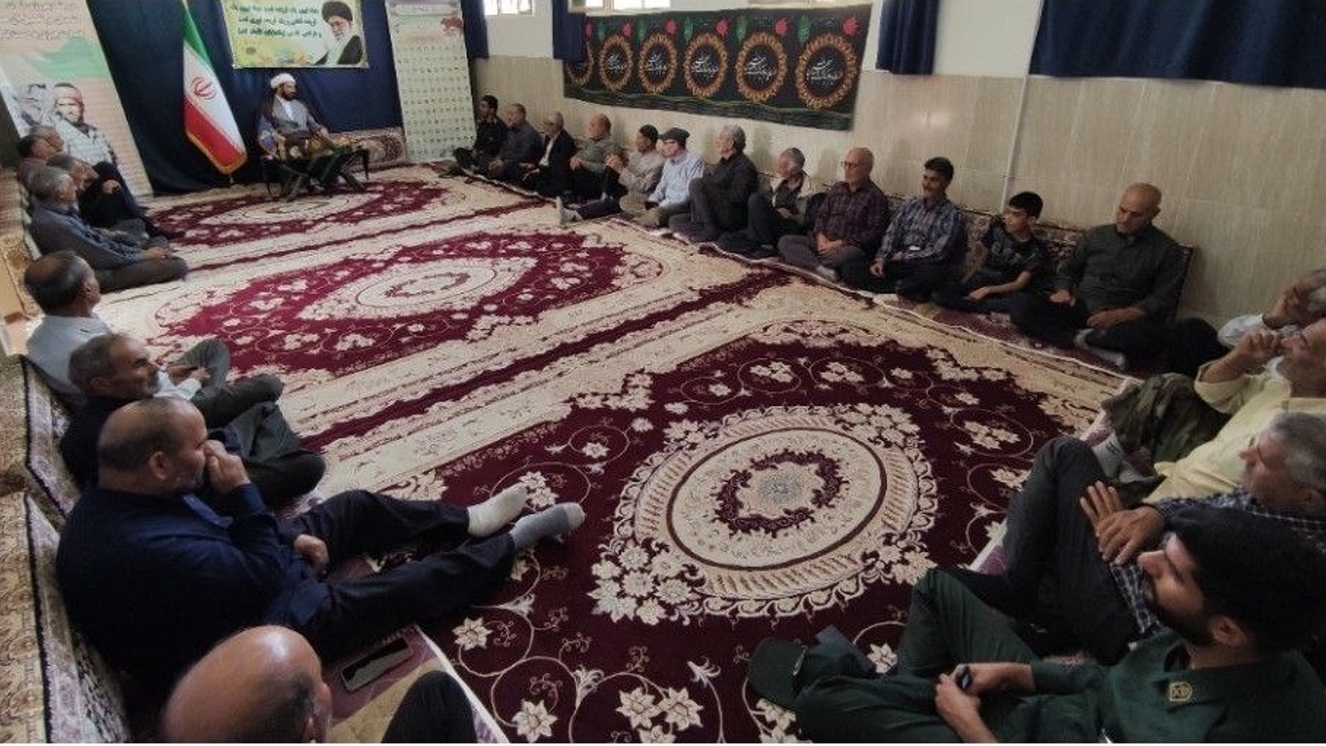 دیدار رزمندگان و یادگاران هشت سال دفاع مقدس شهر میلاجرد باحجت السلام شطی امام جمعه میلاجرد