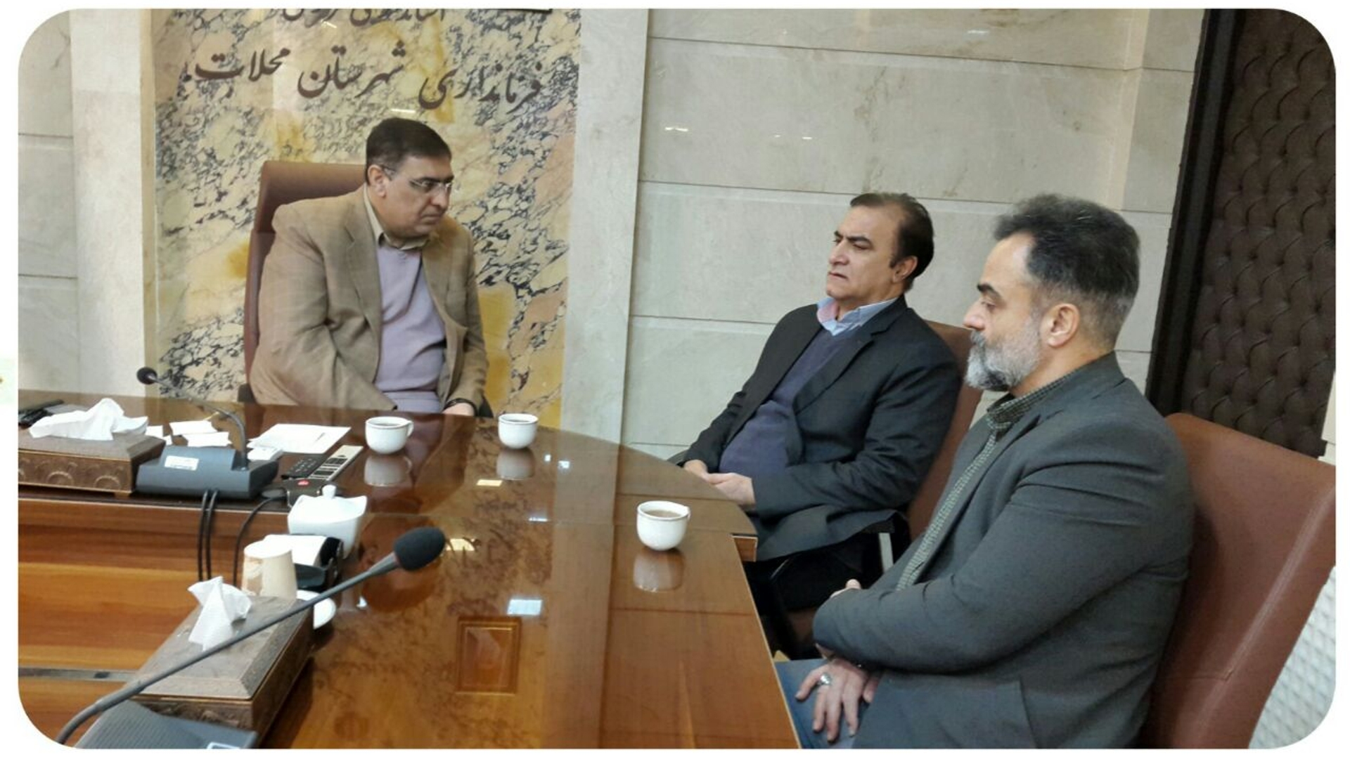 دیدار مدیرکل تعزیرات حکومتی استان مرکزی با مهندس ساعدی