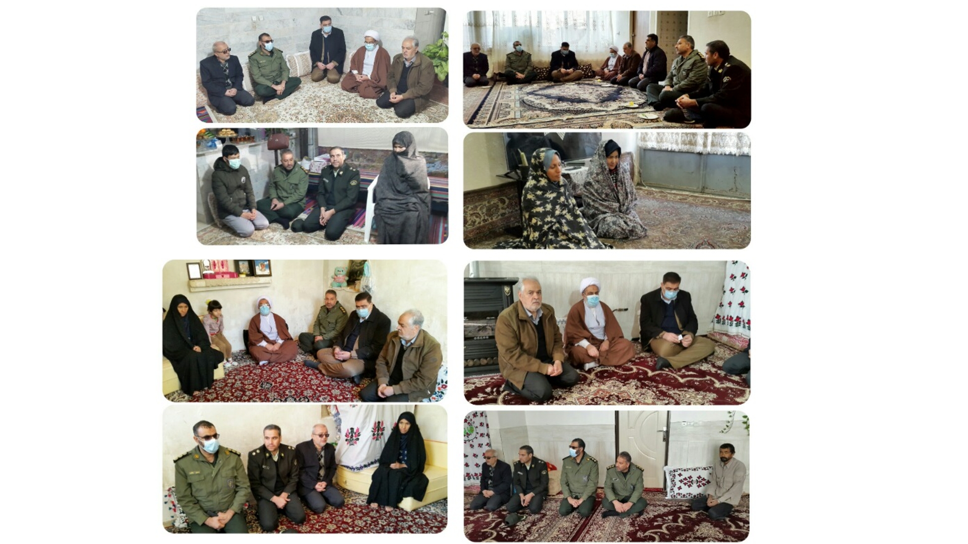 دیدار با خانواده های معظم شهدای مدافع حرم لشکر فاطمیون