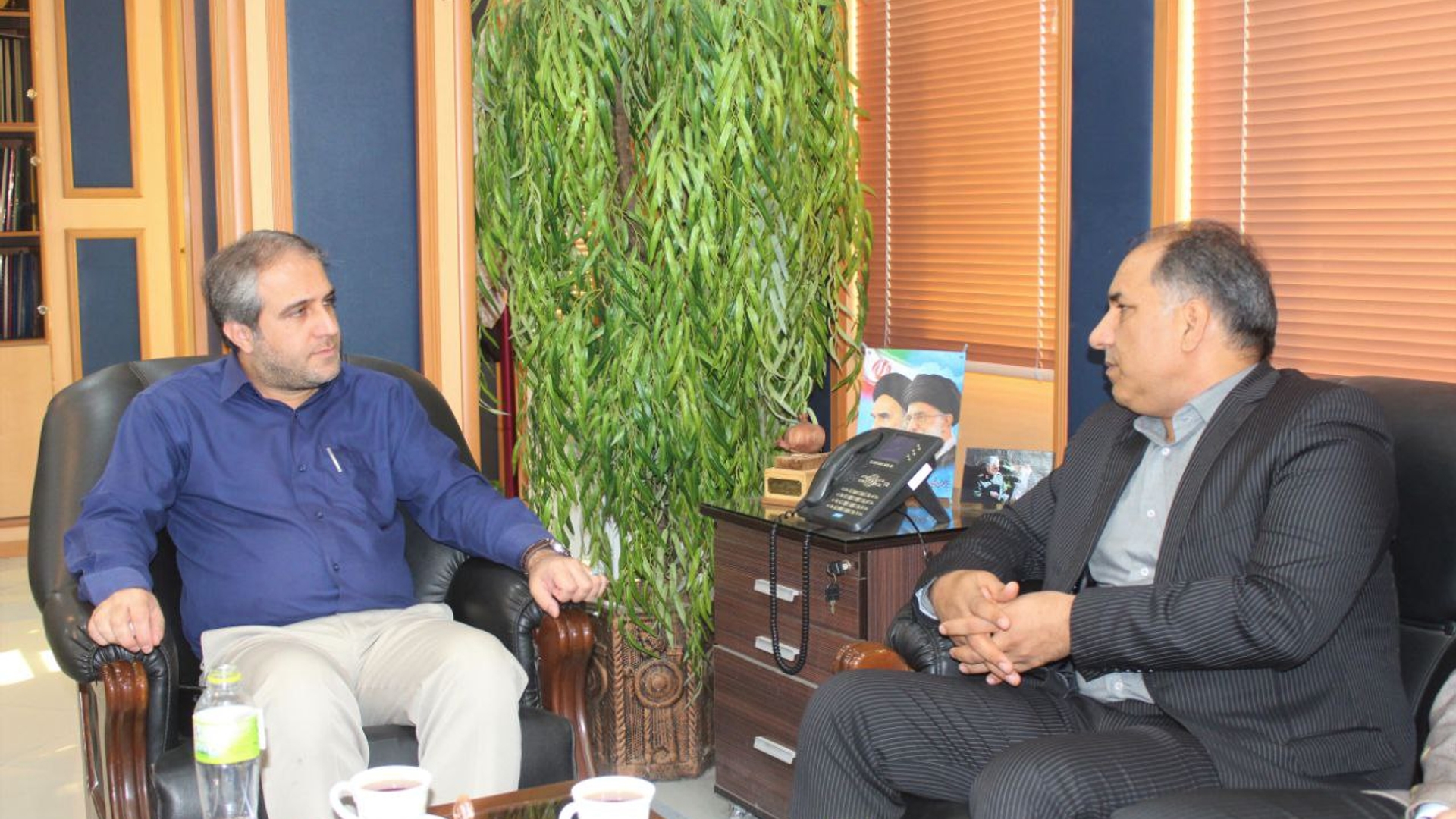 دیدار مدیر کل میراث فرهنگی ، صنایع دستی و گردشگری استان با مهدی الیاسی معاون استاندار و فرماندار ویژه شهرستان ساوه