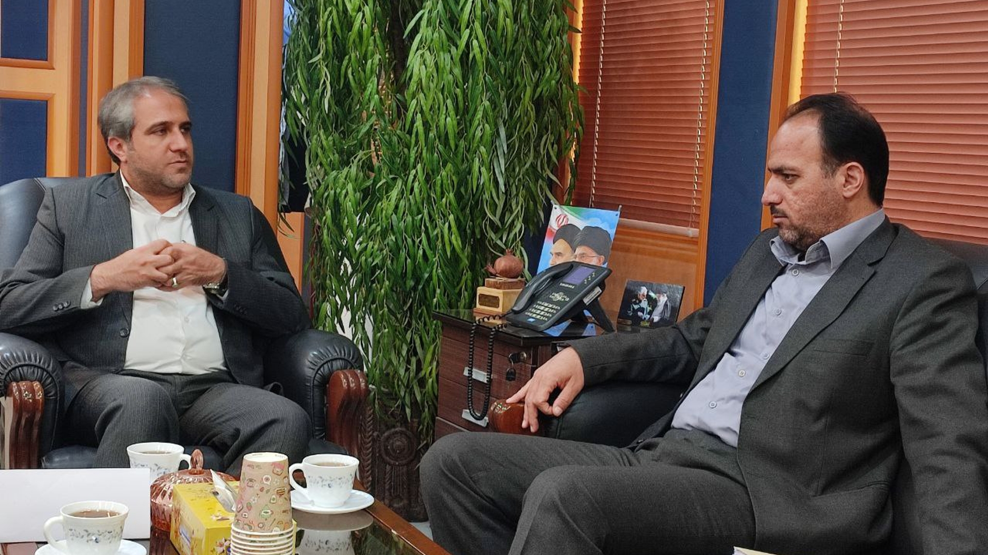 دیدار ملکی مدیر کل غله و خدمات بازرگانی استان مرکزی و همکاران ایشان با معاون استاندار و فرماندار ویژه شهرستان ساوه.