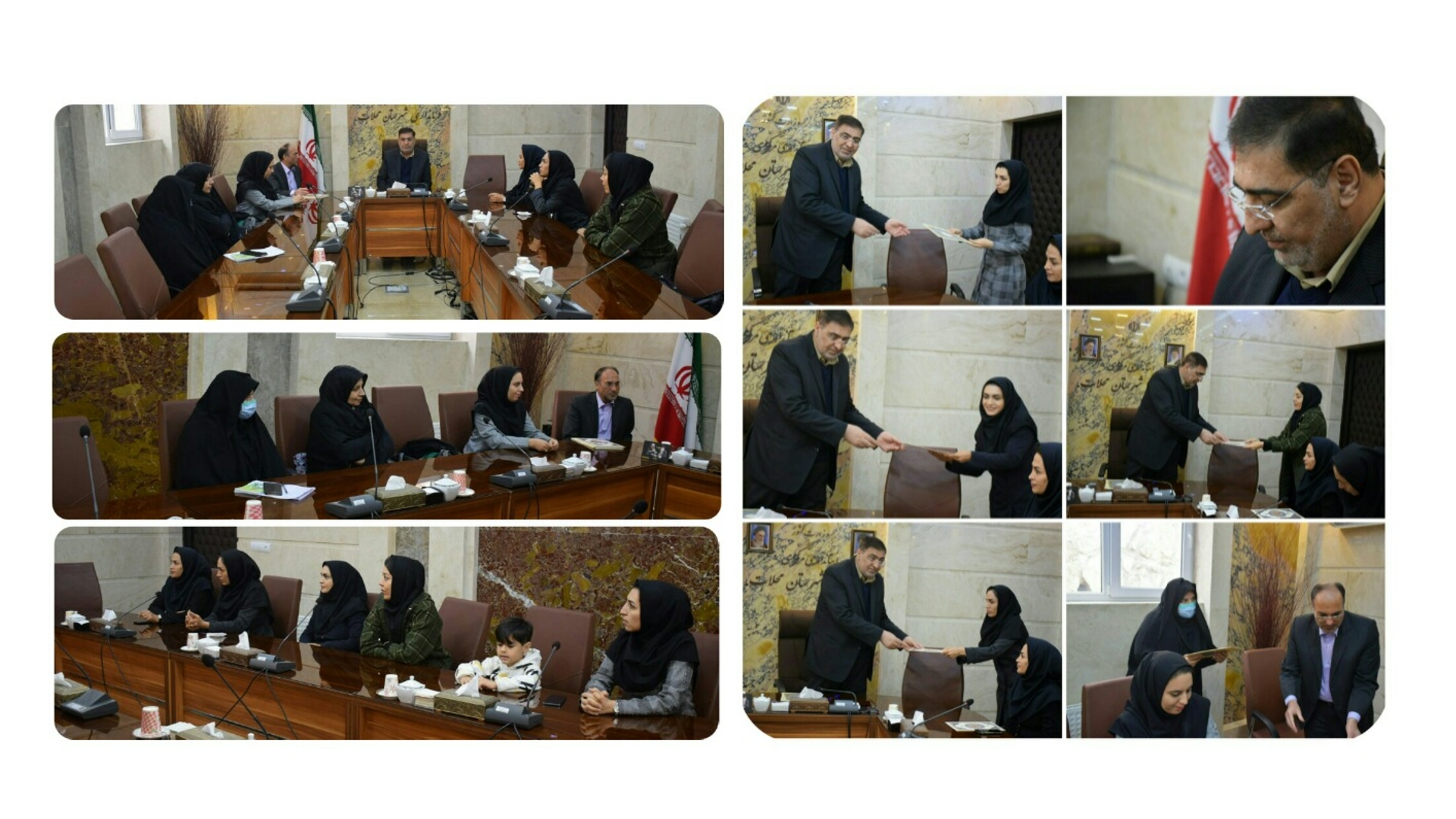 تجلیل از دهیاران و کارمندان زن شاغل در فرمانداری