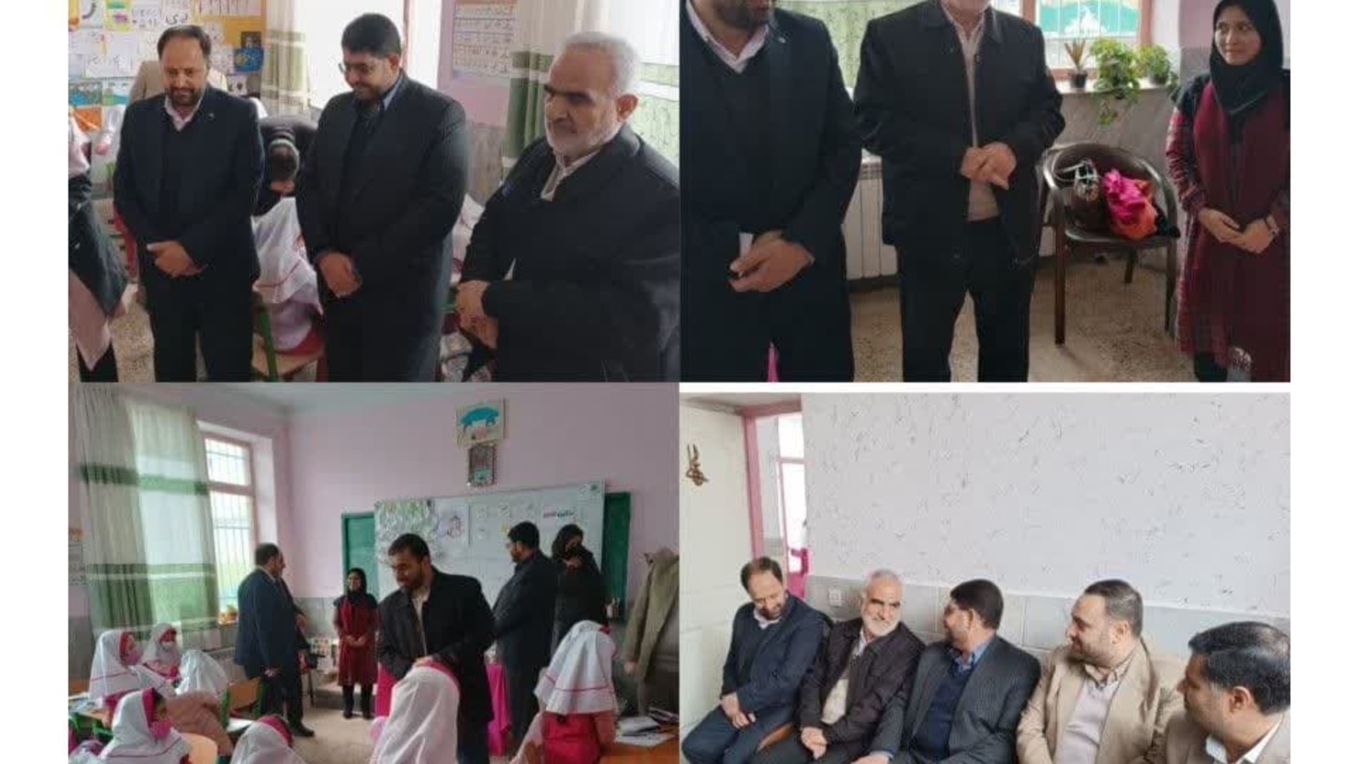 بازدید مدیرکل آموزش و پرورش استان مرکزی، محمدرضا رضایی فرماندار تفرش، مدیر آموزش و پرورش شهرستان تفرش و اعضای شورای معاونین آموزش و پرورش استان مرکزی، از مدرسه قرآنی ضیاییه تفرش