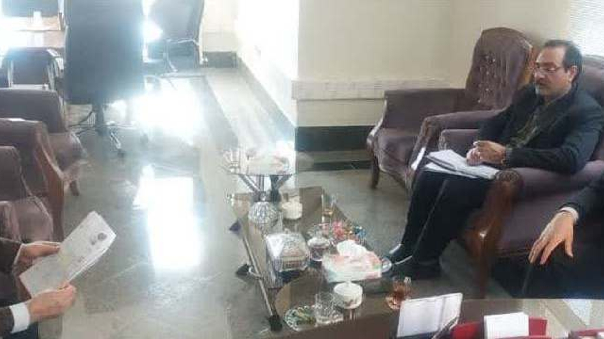 دیدار مدیر کل آموزش فنی و حرفه ای استان با فرماندار