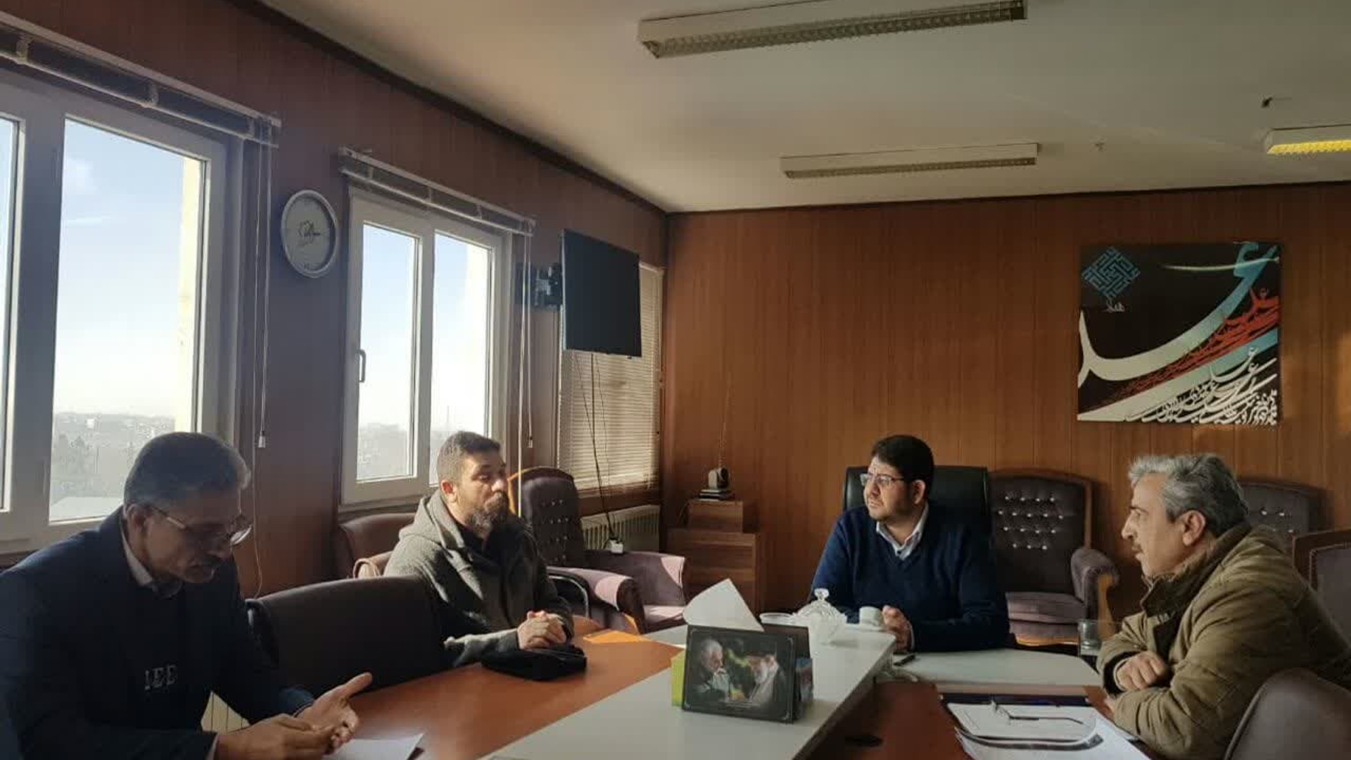 ظهر امروز ،جلسه کمیته تطبیق شهرستان بریاست محمد رضا رضایی فرماندار تفرش و با حضور اعضای جلسه در محل فرمانداری تشکیل و برگزار شد. -