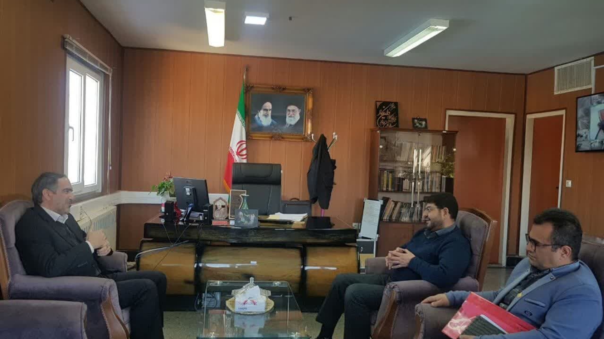 دیدار و گفتگوی رستمی مدیر کل فنی و حرفه ای استان مرکزی با محمد رضا رضایی فرماندار تفرش