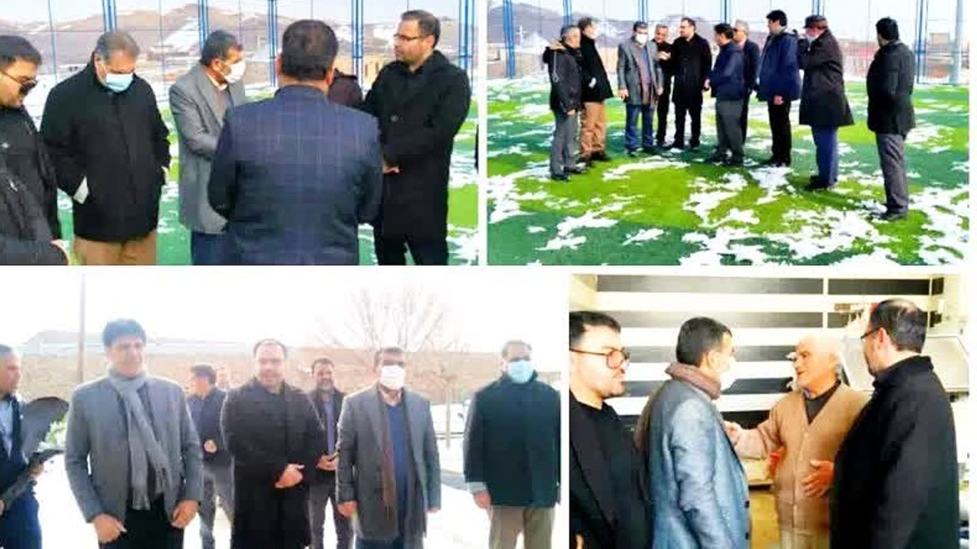 بازدید سرپرست محترم فرمانداری از روند پایانی پروژه زمین چمن مصنوعی علیشار