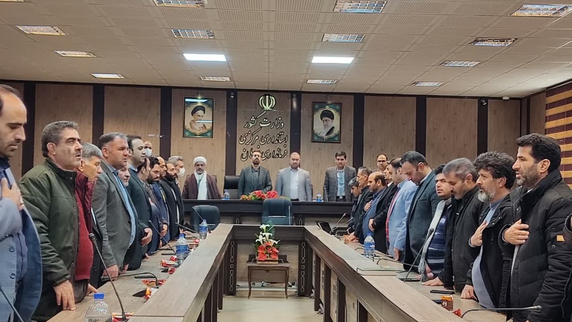 جلسه تکریم و معارفه بخشداران سابق و جدید بخش مرکزی فراهان