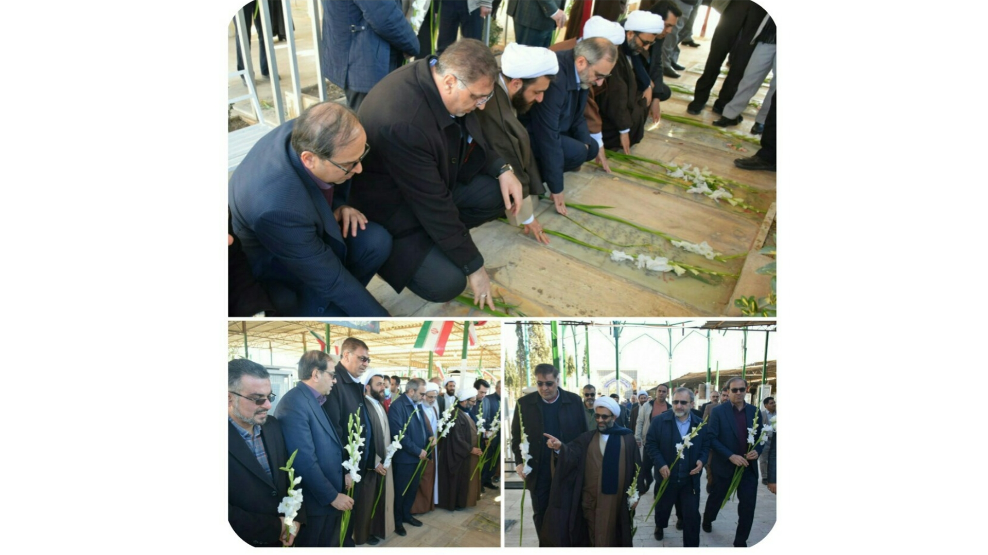 حضور در گلزار شهدا و ادای احترام به شهیدان والامقام