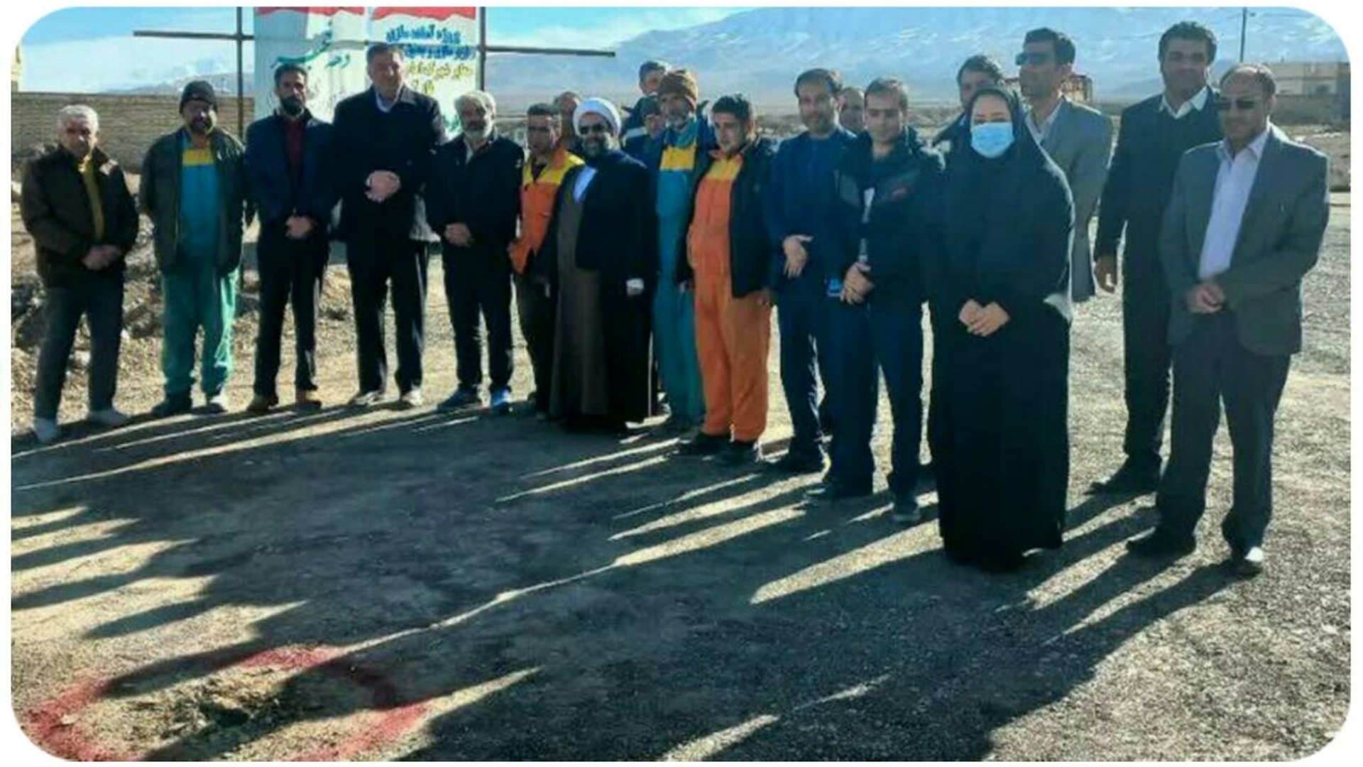 کلنگ زنی فاز دوم معابر شهرک امام رضا علیه السلام نیم ور