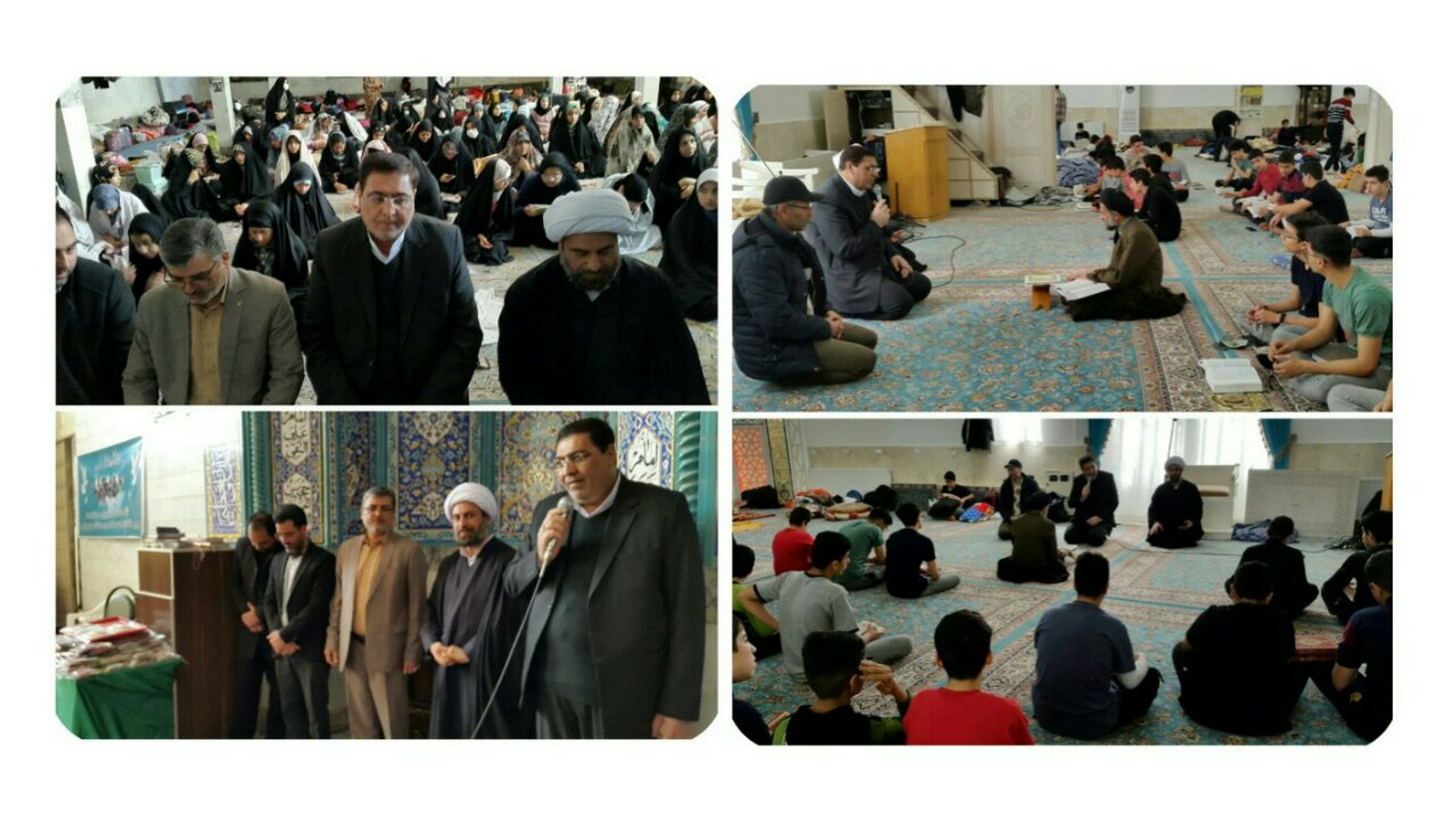 حضور فرماندار شهرستان محلات در جمع معتکفین دانش آموز