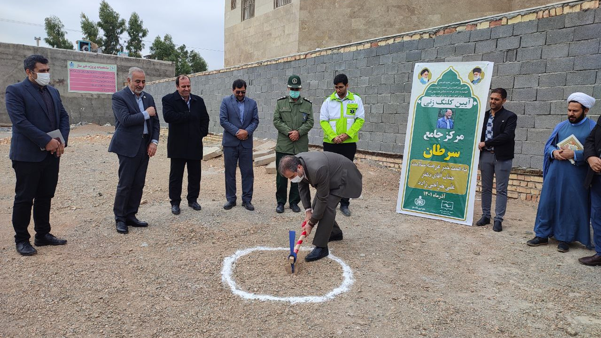 افتتاح پایگاه جاده ای اورژانس شهدای قیطانیه و آغاز عملیات اجرایی مرکز جامع سرطان و سلامت