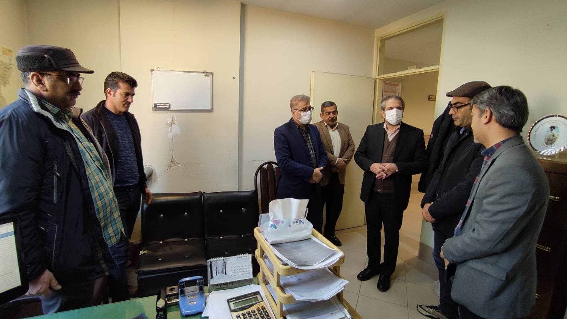 حضور سرزده مهدی الیاسی معاون استاندار و فرماندار ویژه شهرستان ساوه در شرکت گاز ساوه