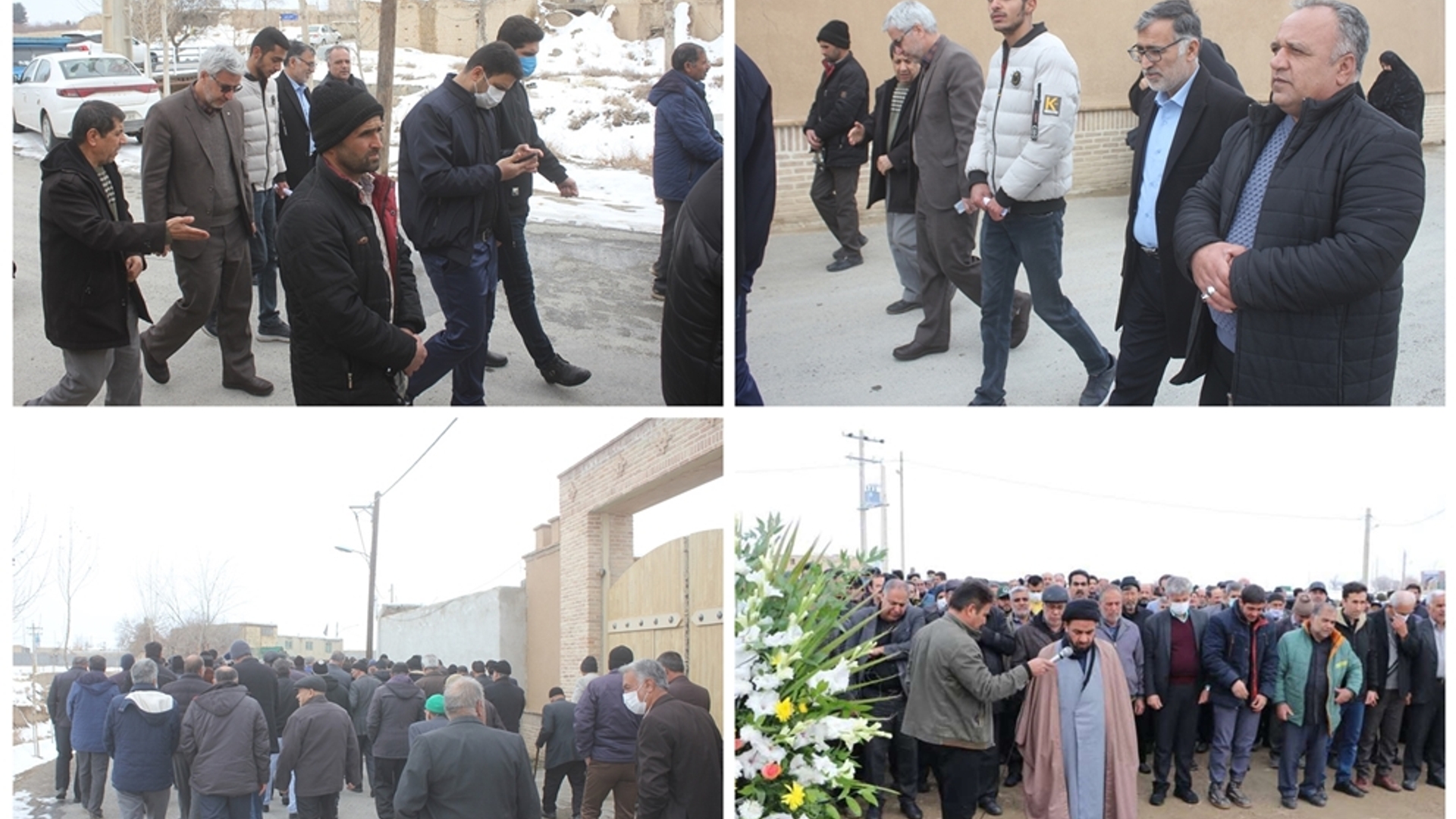 پیکر پاک پدر شهیدان احمد علی و اسداله قمری در شهرستان خمین تشییع شد