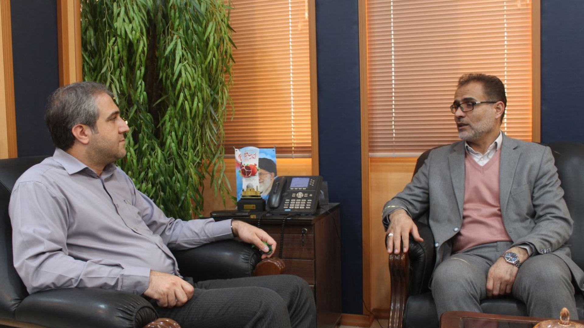 دیدار رییس جهاد کشاورزی ساوه با مهدی الیاسی معاون استاندار و فرماندار ویژه شهرستان ساوه