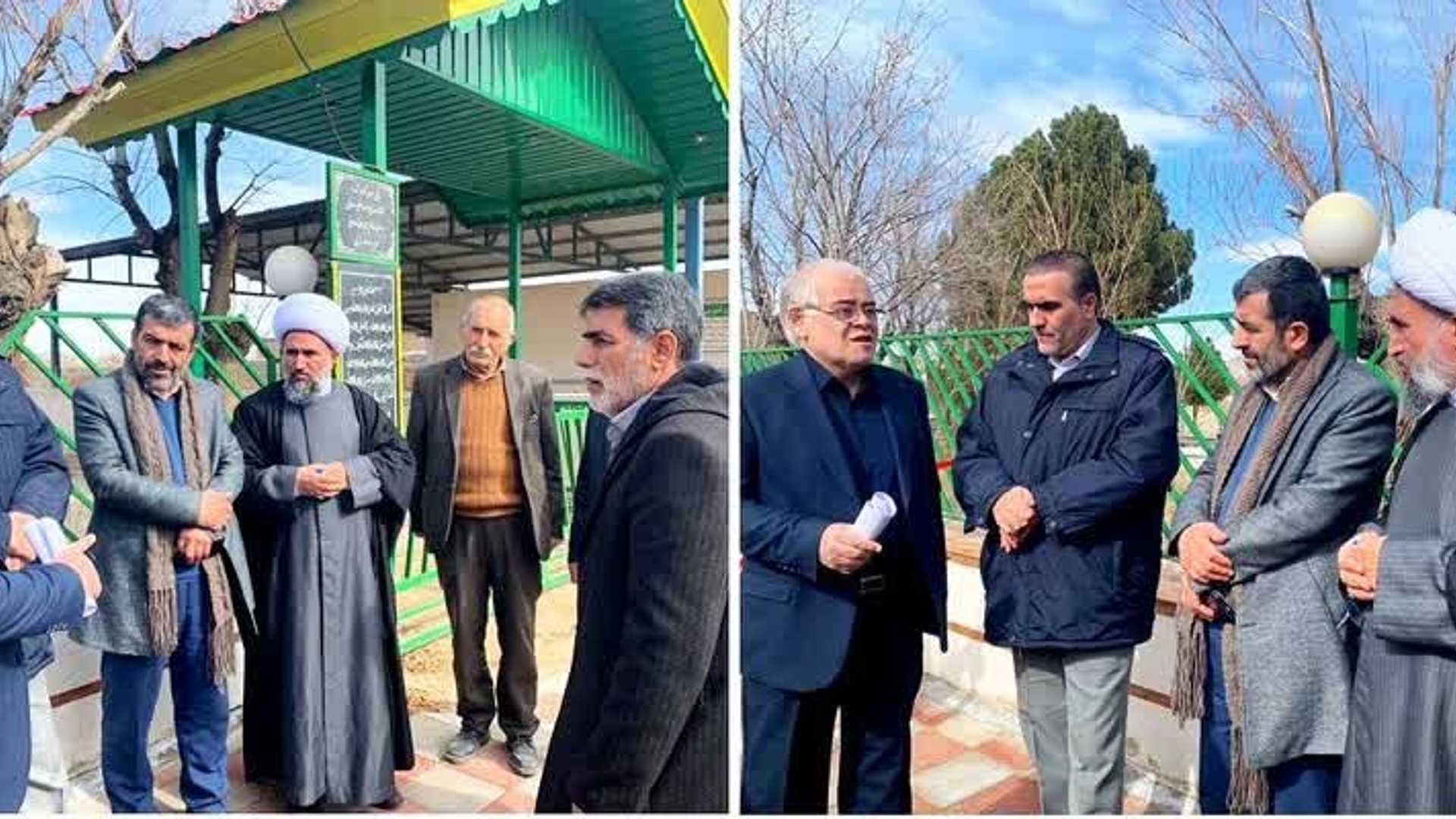 افتتاح پروژه سنگ فرش روستای عباس آباد