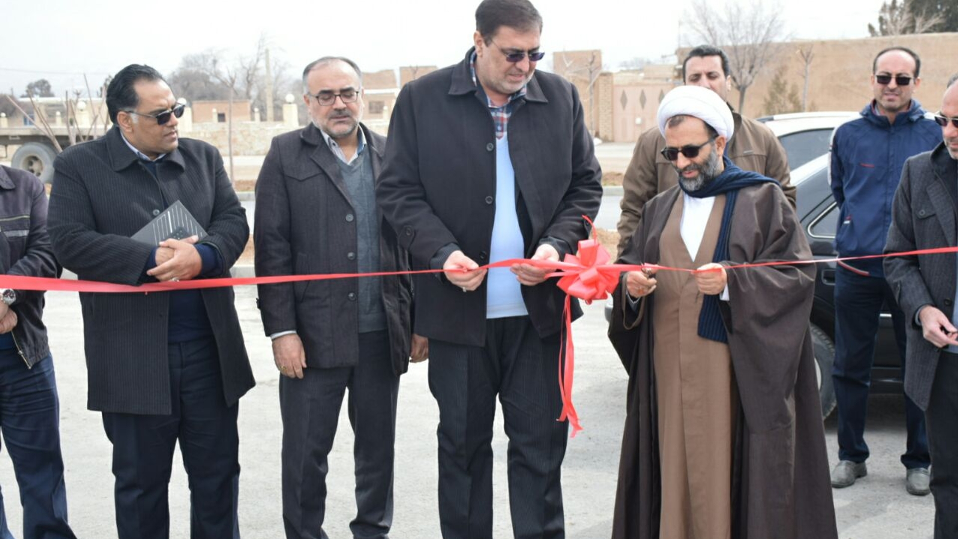 آیین افتتاح پروژه آسفالت روستای لریجان