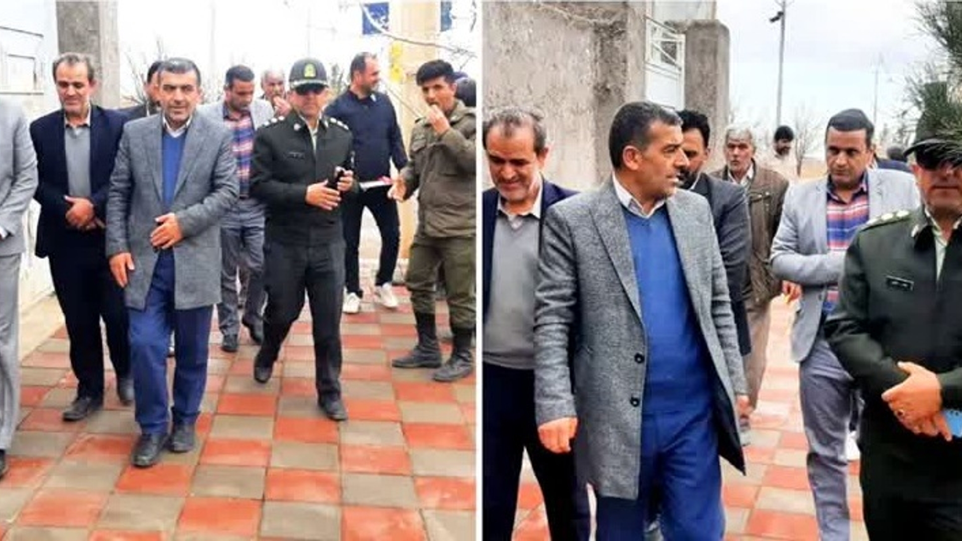 بهره‌برداری از پروژه کف پوش معابر روستای حسین آباد