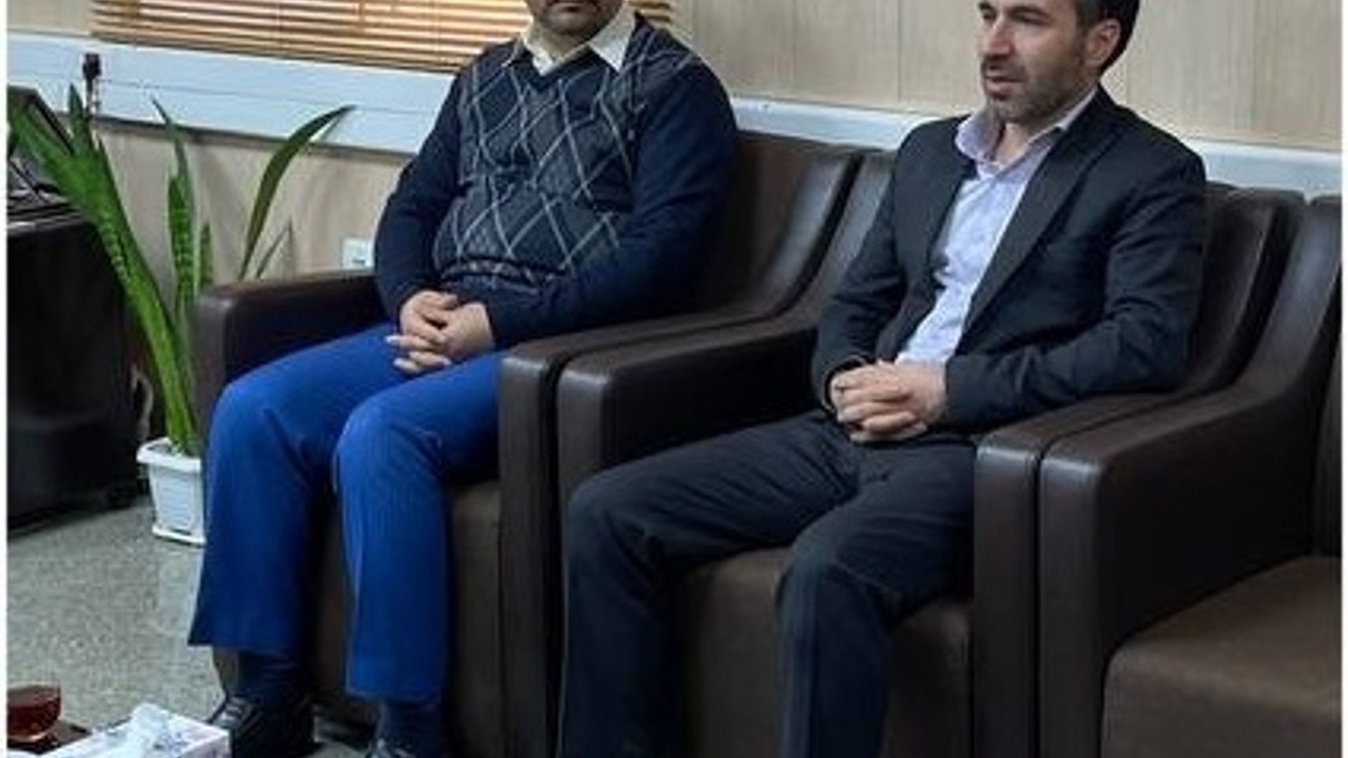 دیدار مدیر دفتر فناوری اطلاعات و شبکه دولت استانداری با فرماندار شهرستان کمیجان