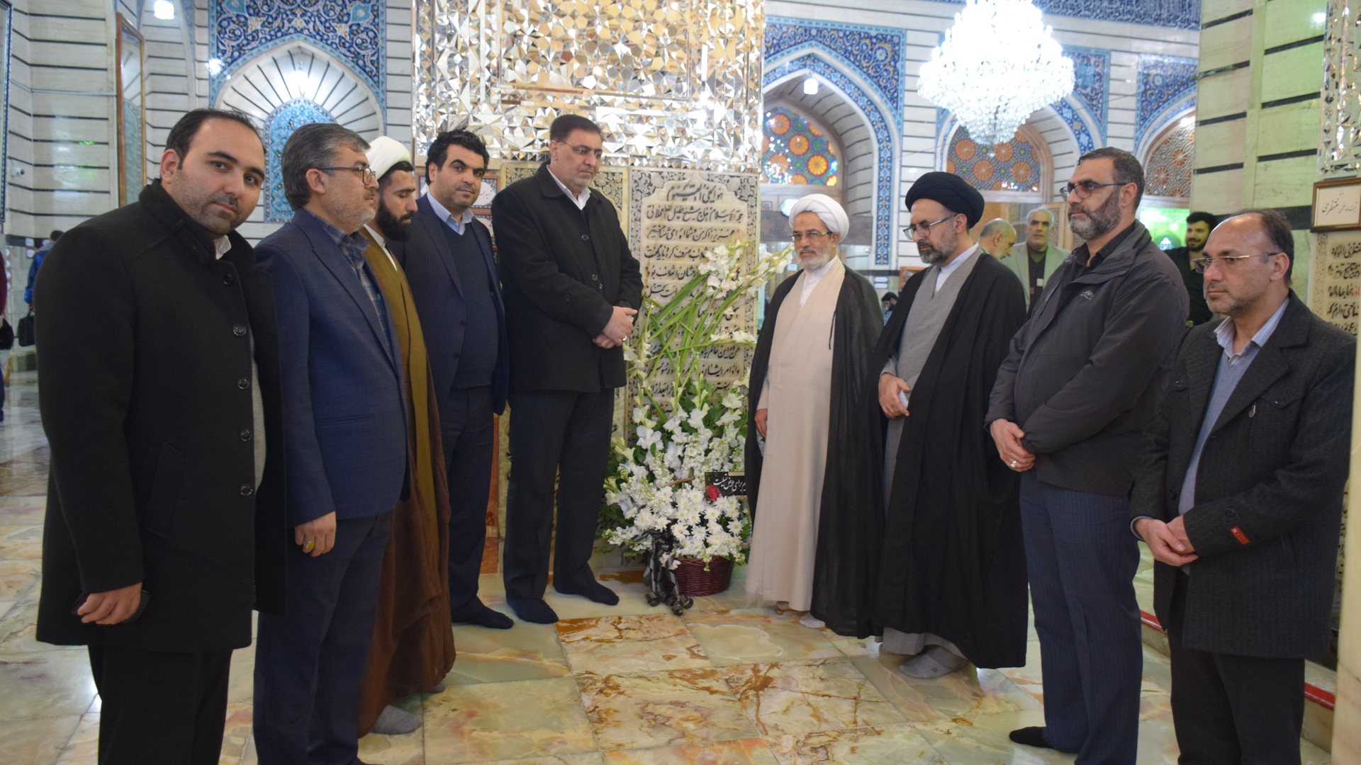 حضور بر مزار عالم و مجاهد بزرگ شهید آیت الله شیخ فضل الله محلاتی