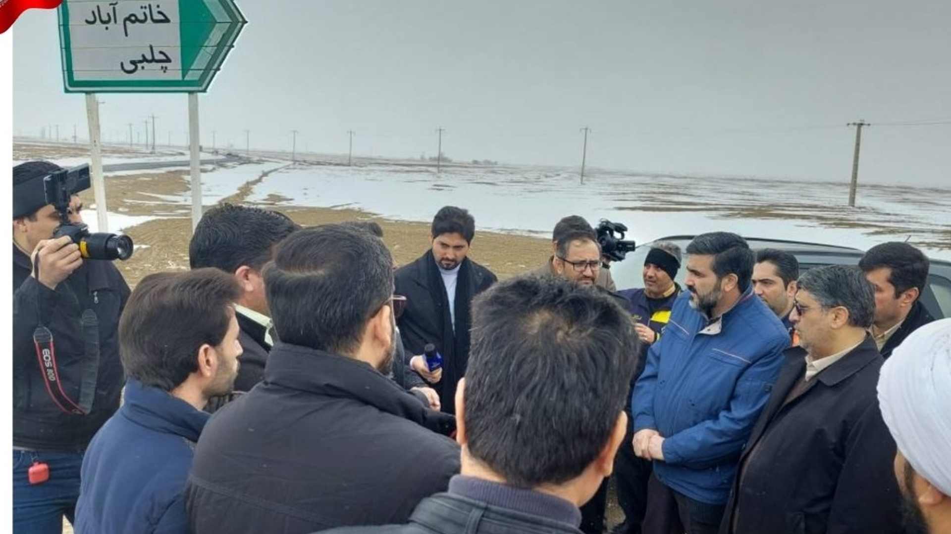 بازدید میدانی معاون سازمان راهداری و حمل و نقل جاده ای کشور از محور ارتباطی سه راهی خاتم آباد میلاجرد