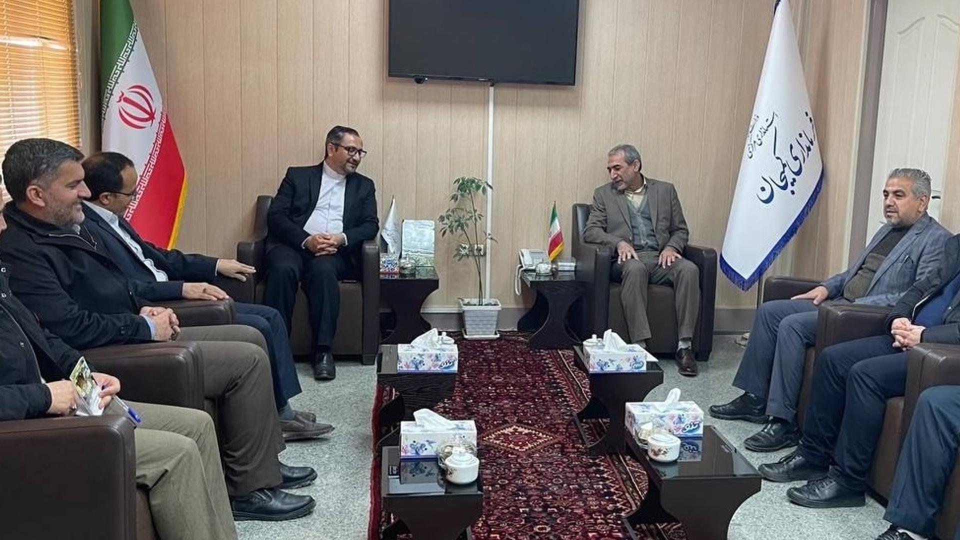 دیدار مدیرکل دامپزشکی استان و معاونین ایشان با فرماندار و بخشدار مرکزی شهرستان کمیجان