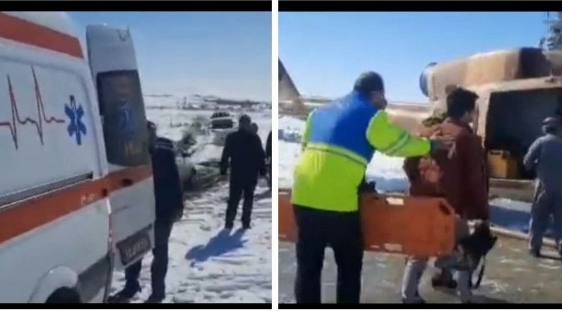 پرواز بالگرد اورژانس هوایی استان مرکزی بر فراز شهرستان کمیجان