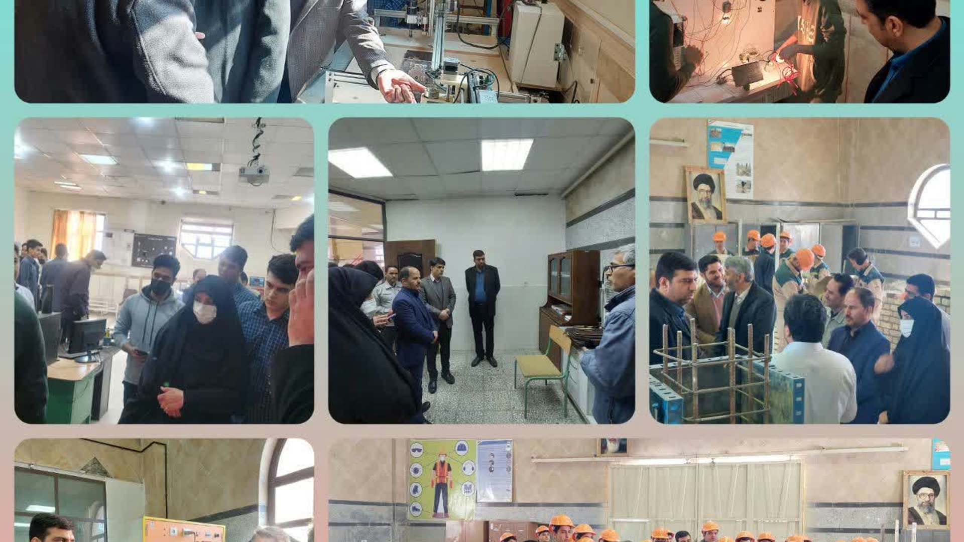 💢بازدید فرمانداراراک  و مدیر آموزش و پرورش ناحیه یک از هنرستان "فنی و حرفه‌ای شهیدباهنر"