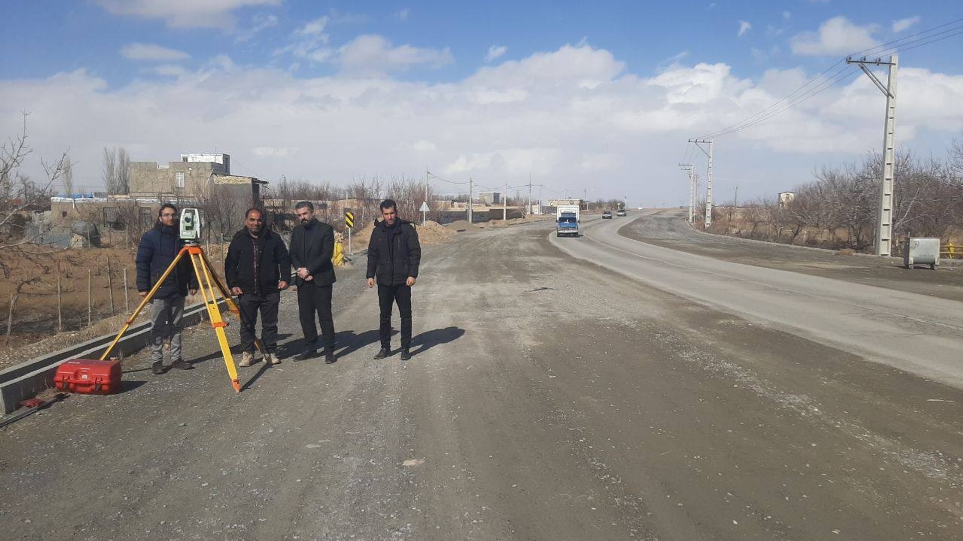 استارت پروسه نقشه برداری از محل اجرای پروژه بلوار اسفندان