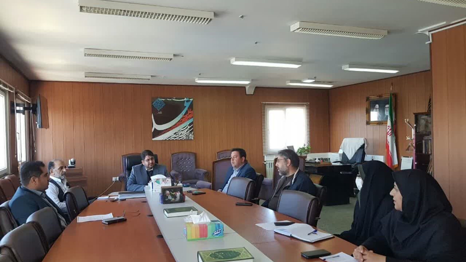 صبح امروز،جلسه هماهنگی گازرسانی بریاست محمد رضا رضایی فرماندار تفرش و با حضور اعضای جلسه در فرمانداری تشکیل و برگزار شد.-