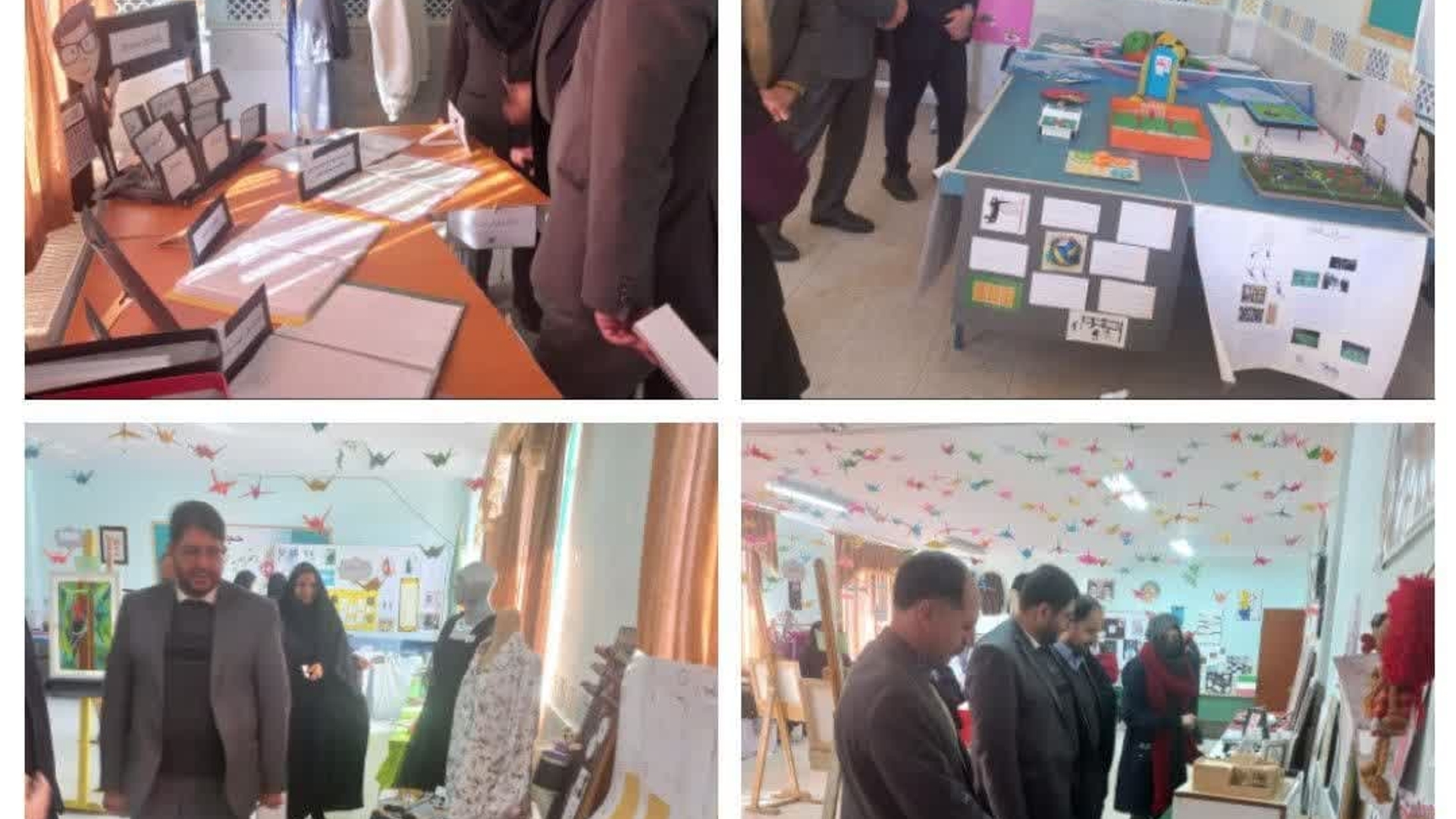 مهندس رضایی فرماندار شهرستان ،حسین حبیبی مدیر آموزش و پرورش و سایر همکاران از نمایشگاه دستاوردهای عملی و مهارتی هنرستان حاج مسلم شمس بازدید نمودند.