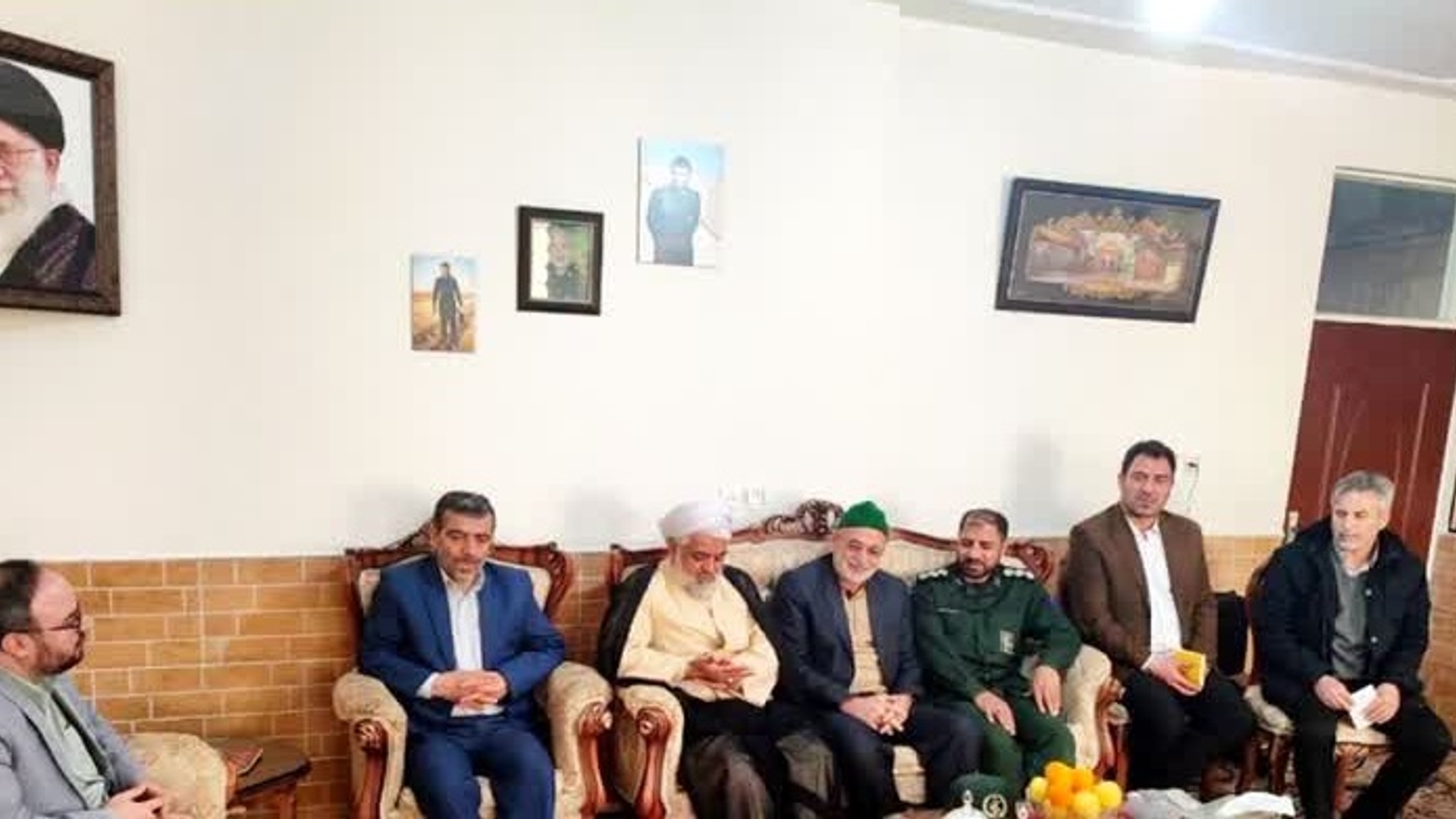 دیدار فرماندار از جانباز آقای ولی اللهی به مناسبت روز جانباز