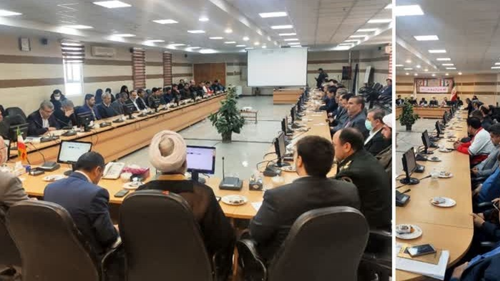 جلسه شورای اداری شهرستان زرندیه با حضور جناب آقای سراج معاون محترم سیاسی قوه قضاییه و هیئت همراه