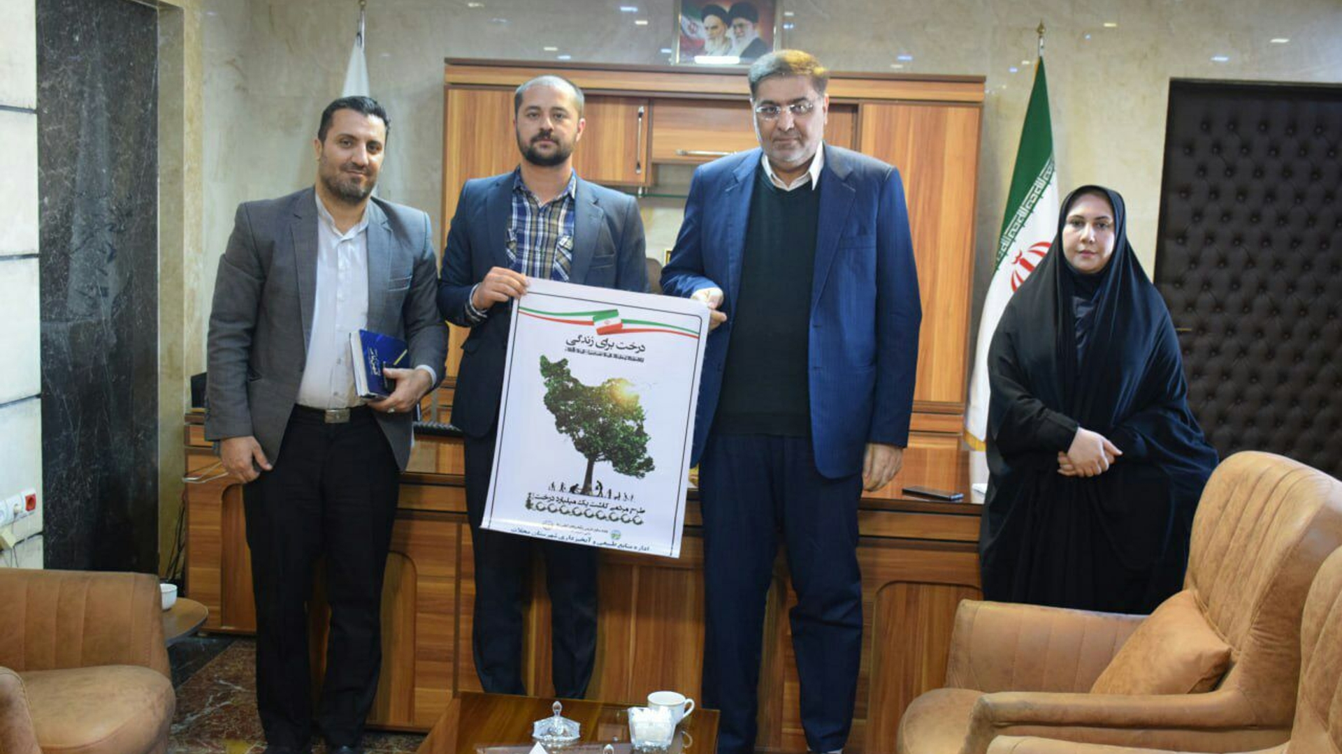 دیدار روسای ادارات جهاد کشاورزی و منابع طبیعی شهرستان با فرماندار