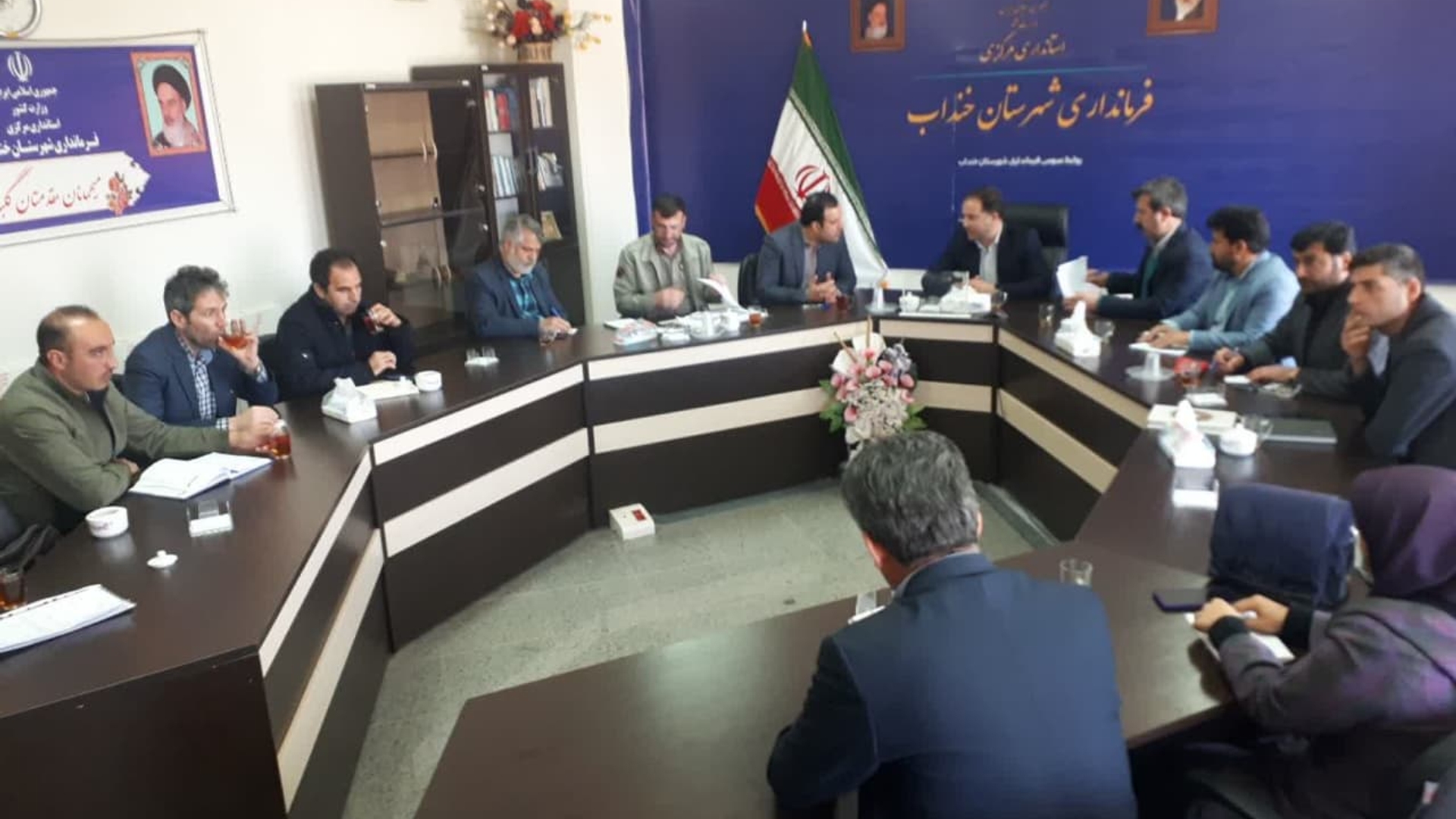 " جلسه کارگروه مدیریت پسماند شهرستان خنداب"