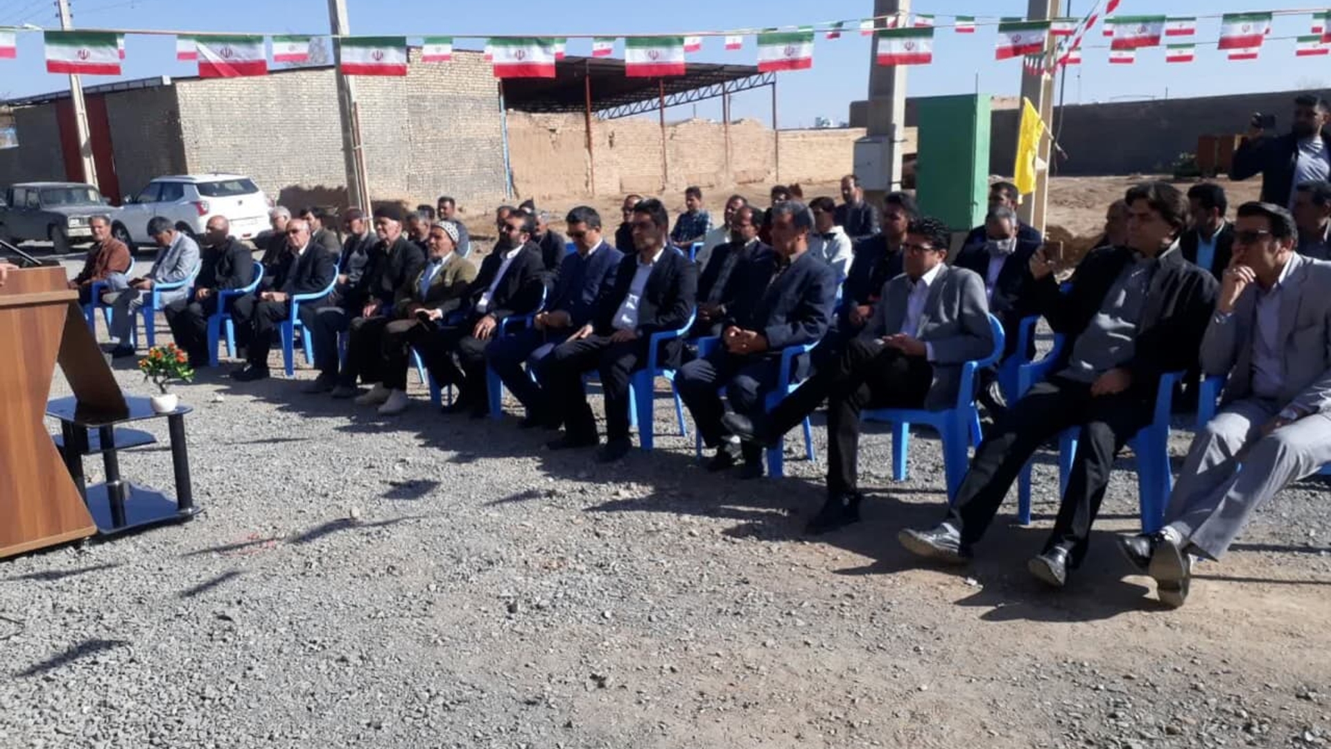 آئین کلنگ زنی هنرستان خیر ساز