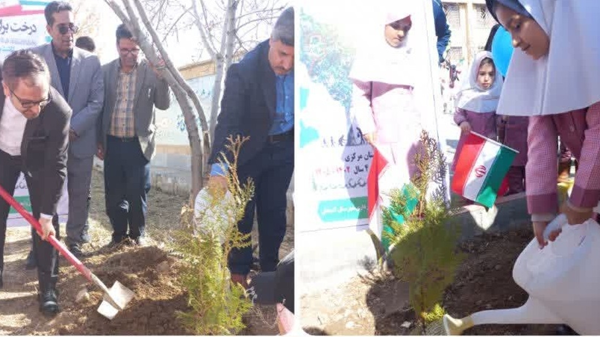 آیین نمادین "زنگ درختکاری" در آموزشگاه زینبیه کمیجان به صدا درآمد.